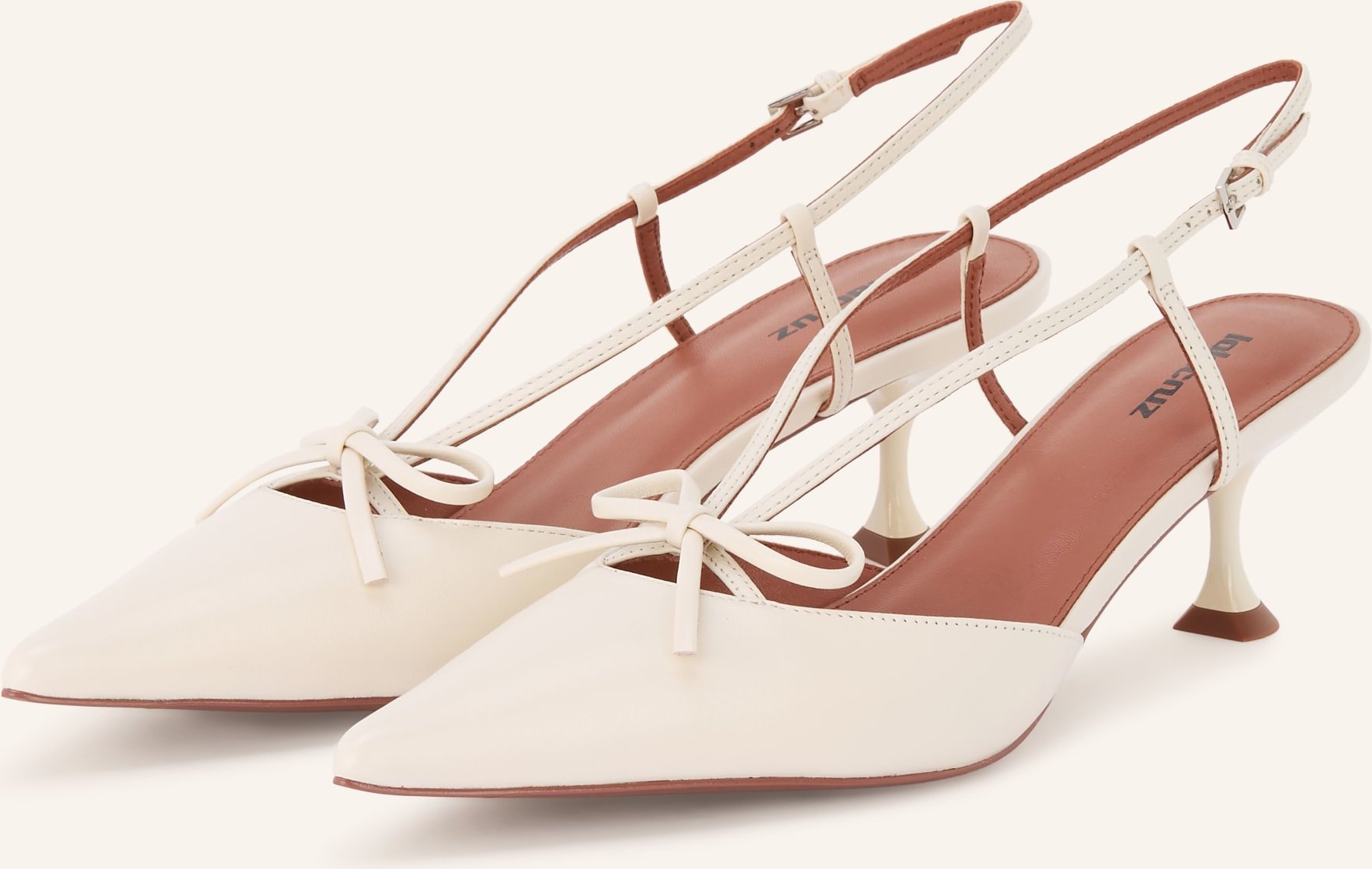 Lola Cruz Slingpumps Audrey weiss