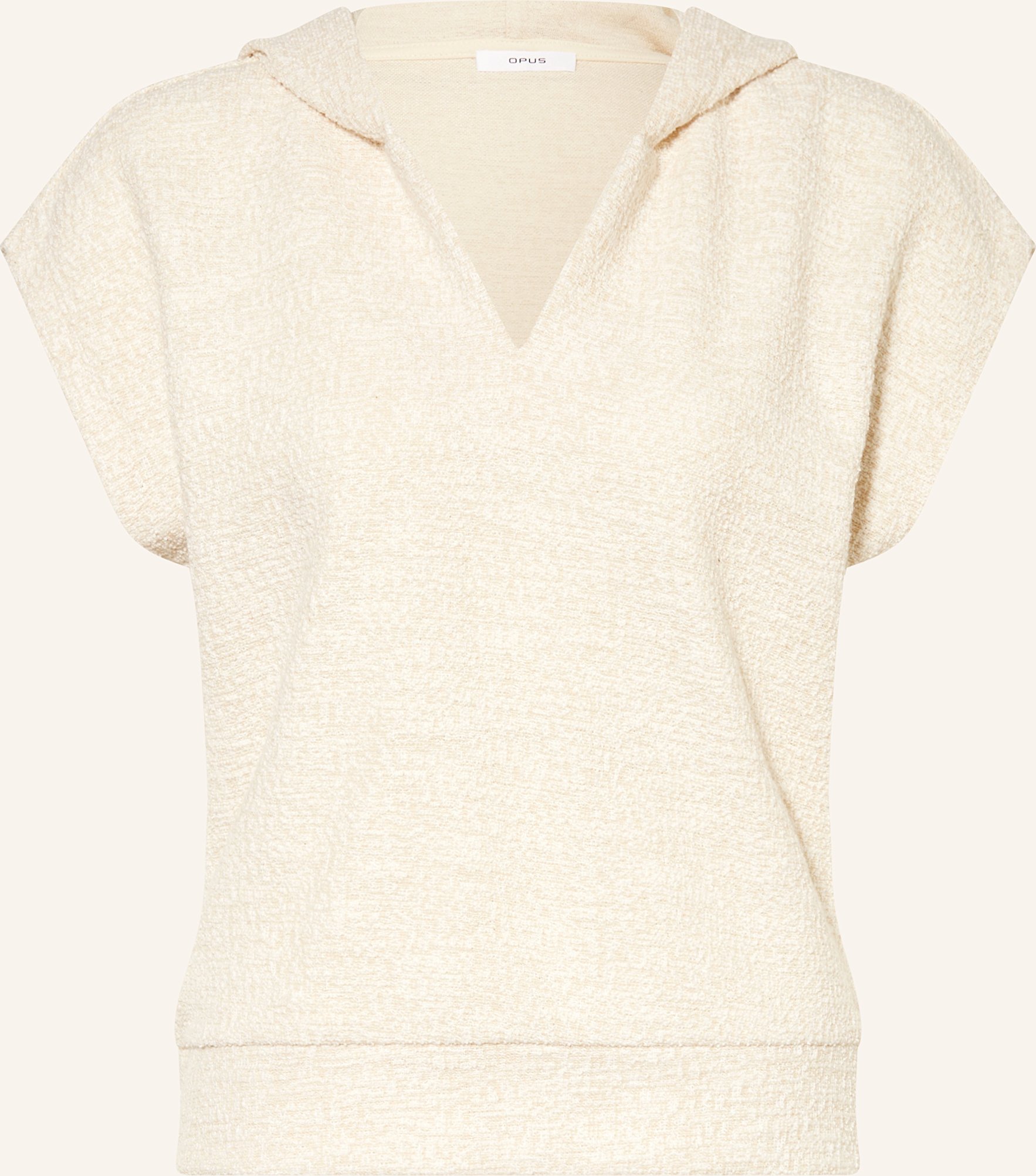 Opus Tweed-Shirt Ginsi beige