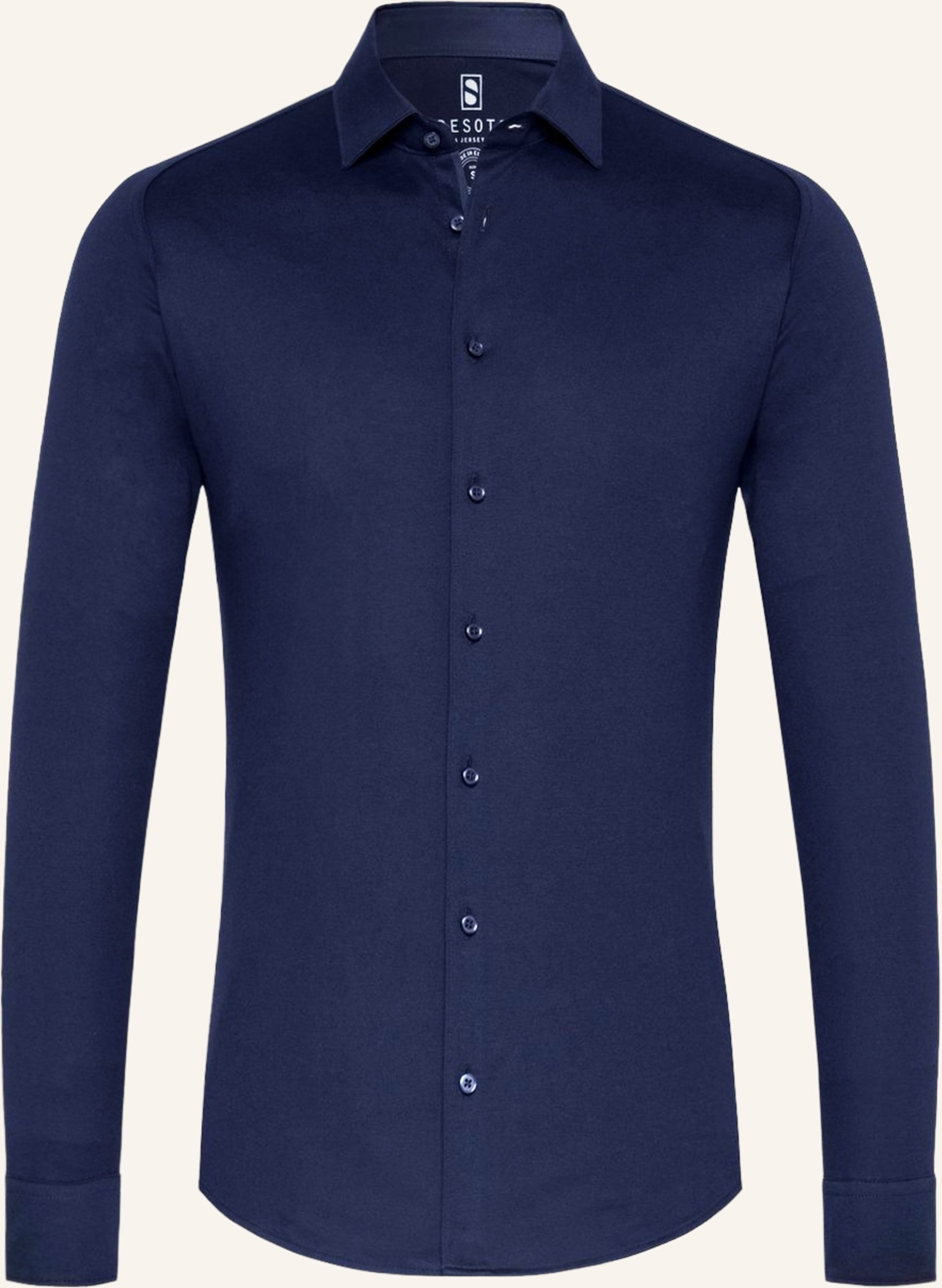 Thumbnail - Desoto Jerseyhemd Slim Fit blau