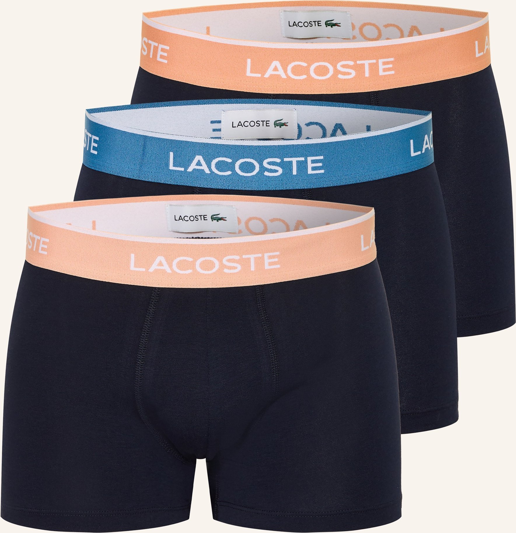Lacoste 3er-Pack Boxershorts orange