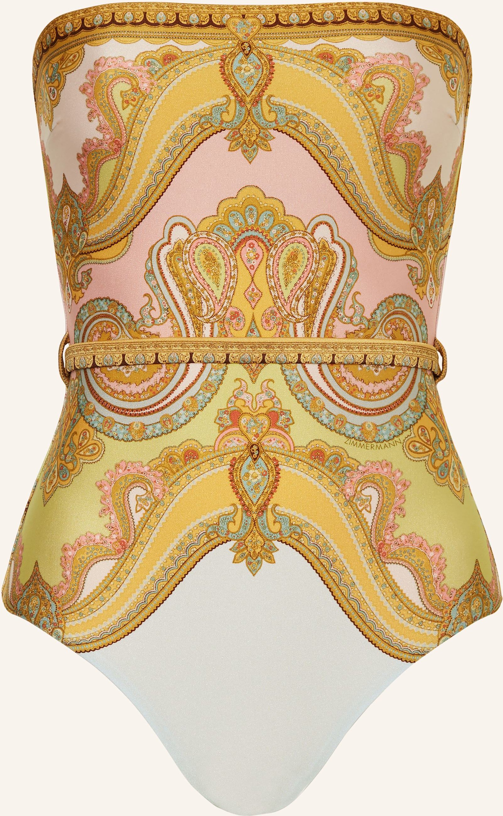 Zimmermann Bandeau-Badeanzug Maxine gold