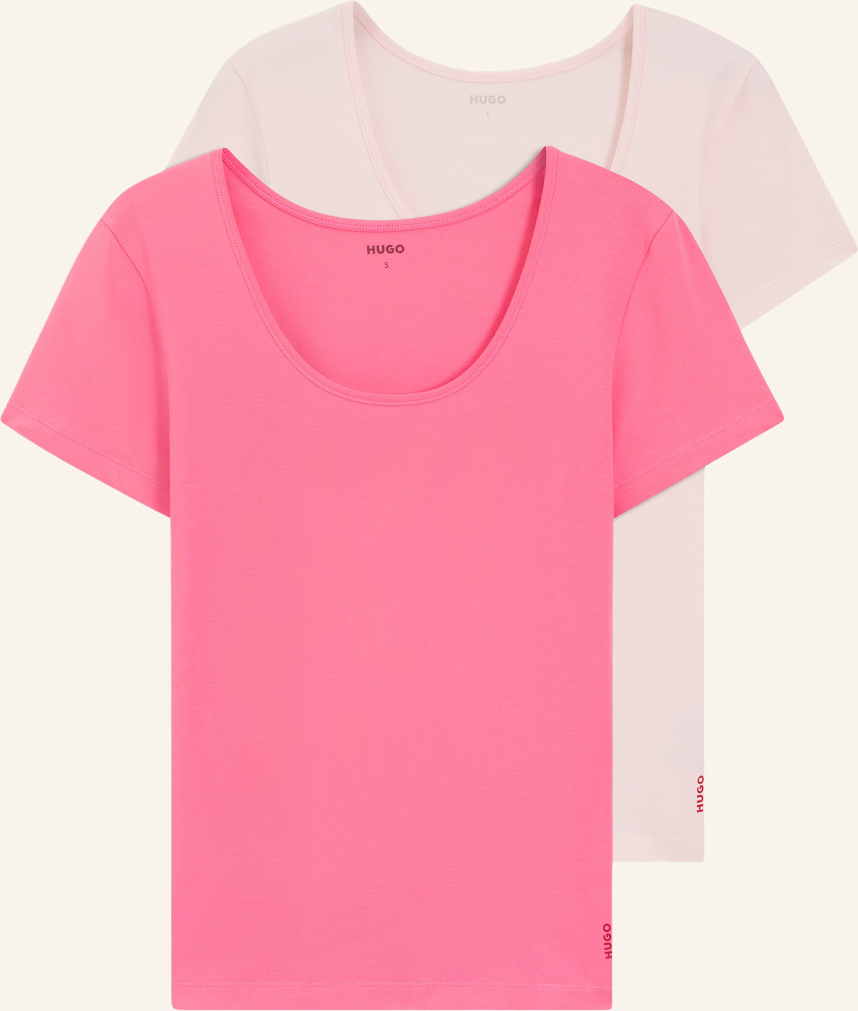 Hugo Unterwäsche Top Twin T-Shirt Rn Regular Fit pink
