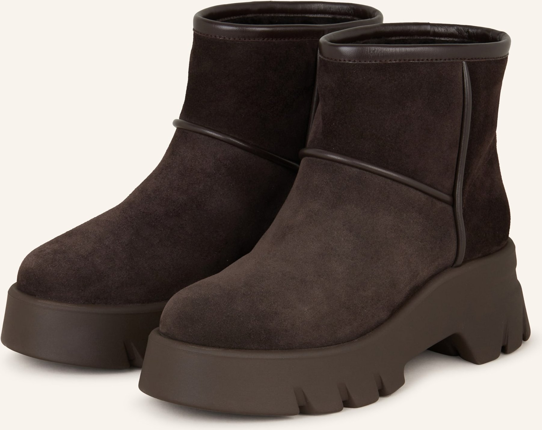 Gianvito Rossi Plateau-Boots braun