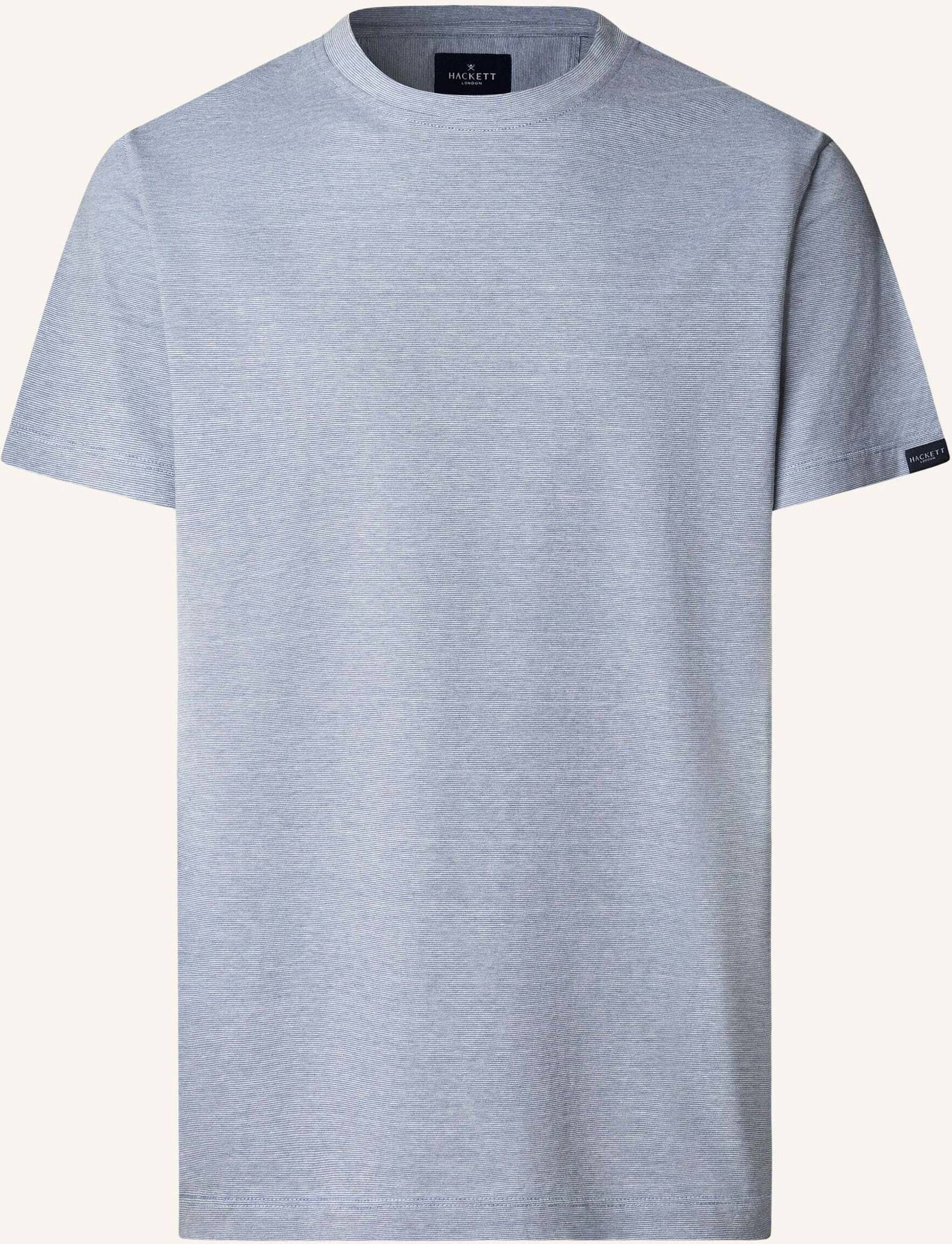 Hackett London T-Shirt Pin Stripe Tee blau