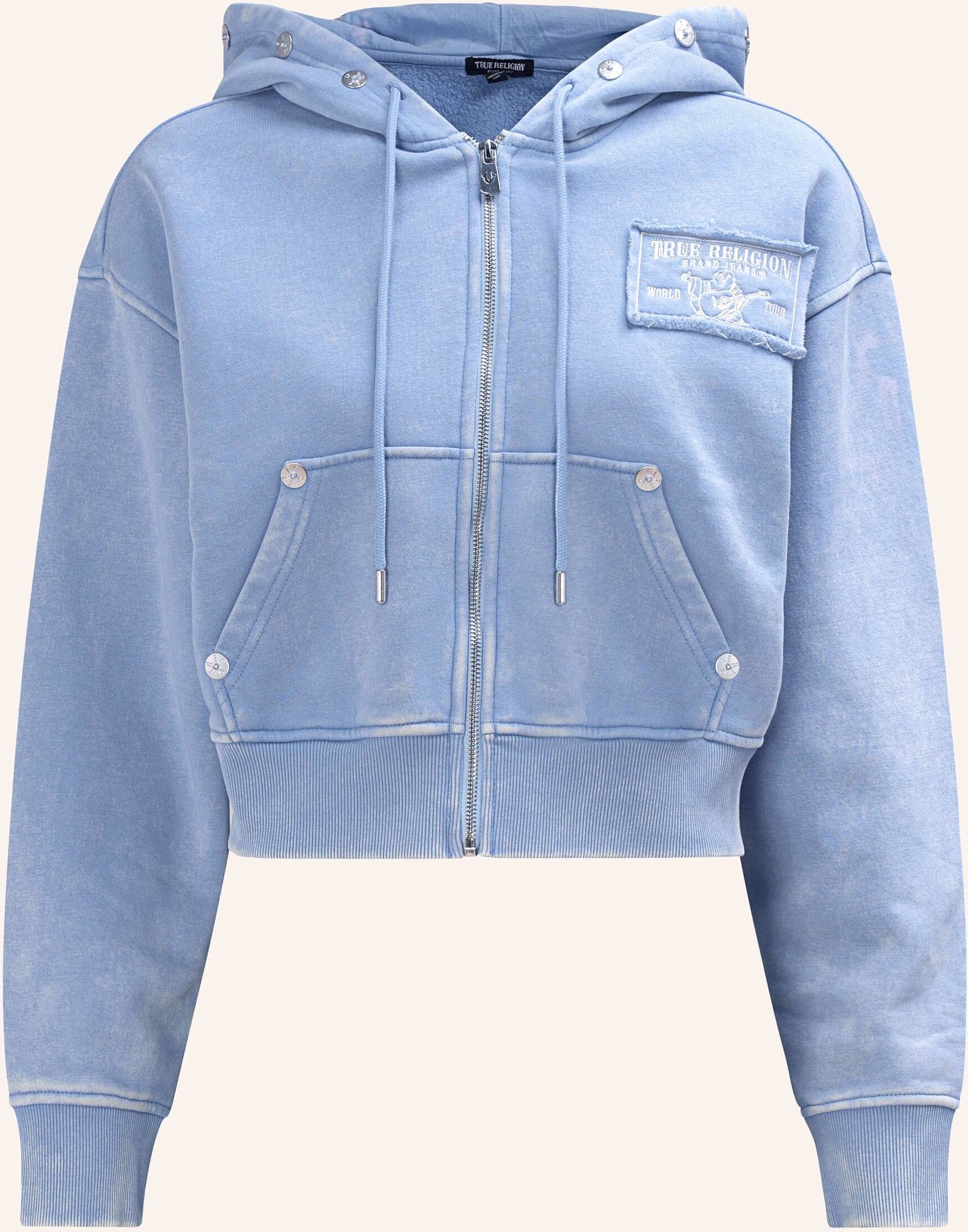 True Religion Zip-Hoodie Vintage Washed orange