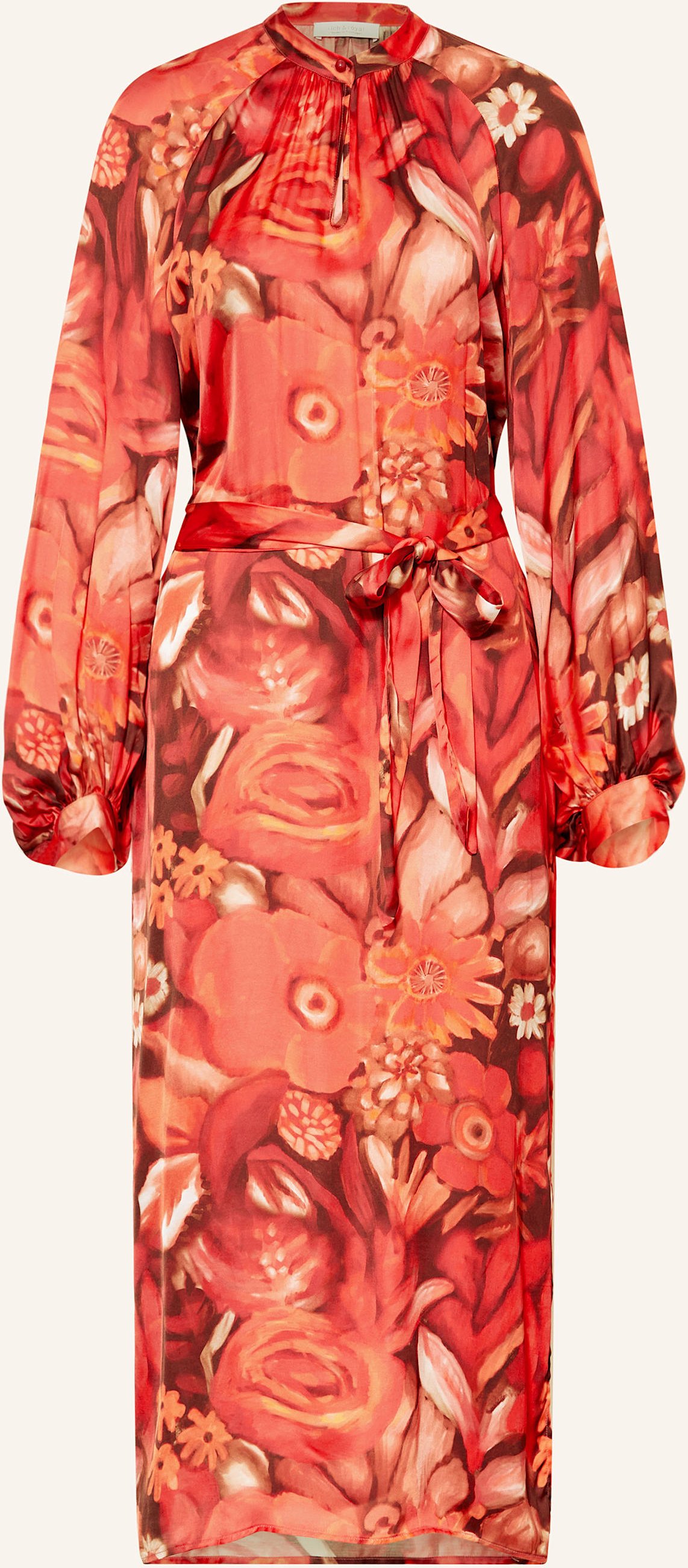 Thumbnail - Rich & Royal Satinkleid rot