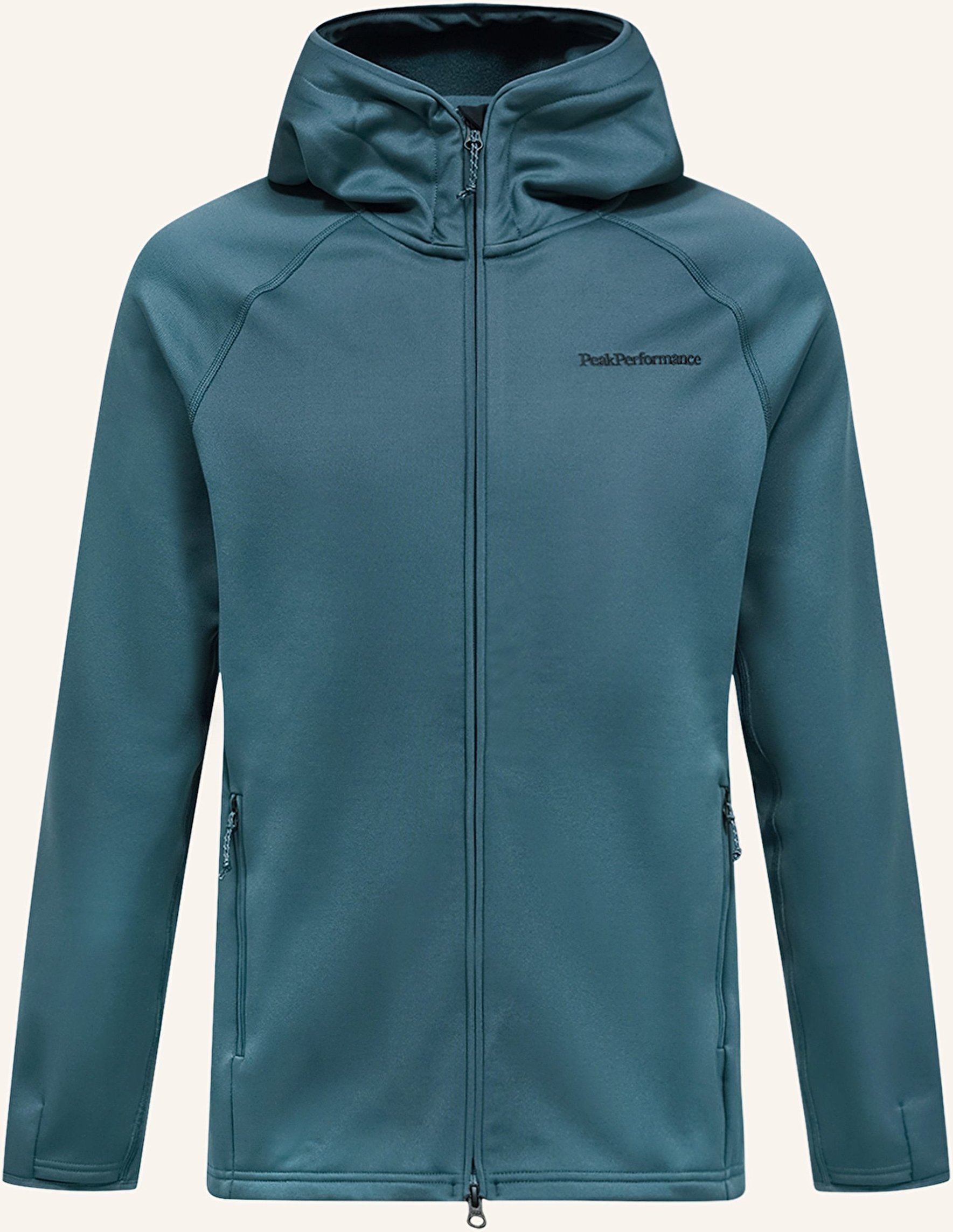 Peak Performance Midlayer-Jacke Zip Hood grau