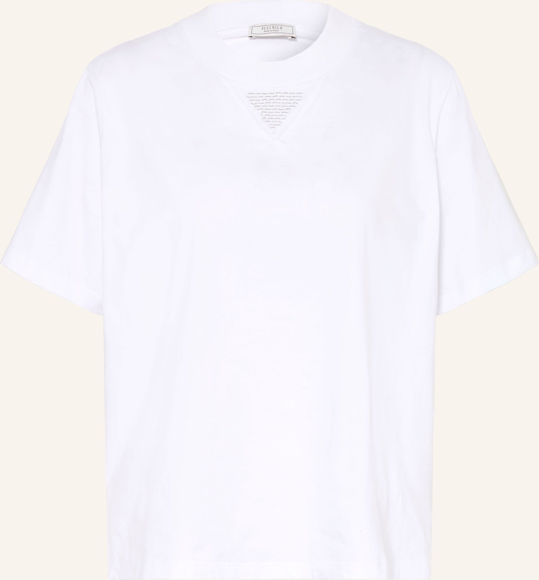 Peserico T-Shirt Mit Schmucksteinen weiss