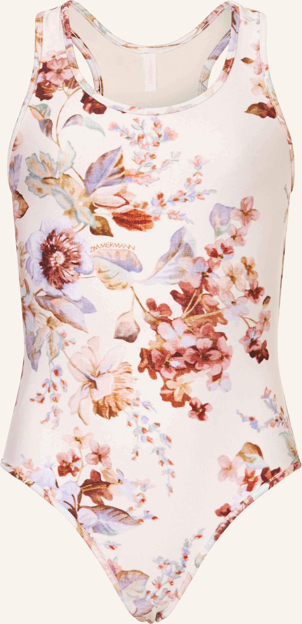 Zimmermann Badeanzug Awaken Mit Cut-Out weiss