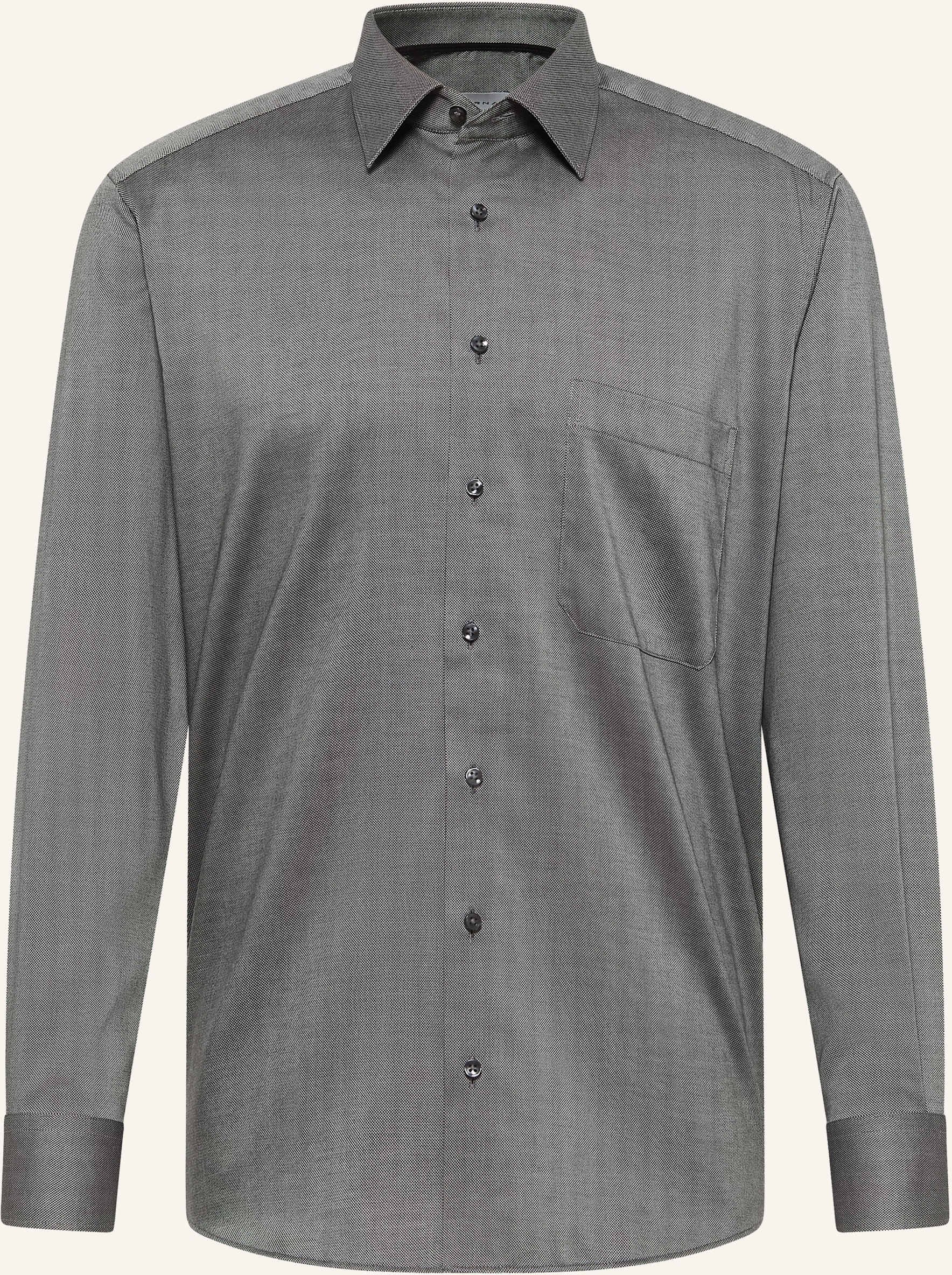 Eterna Piqué-Hemd Comfort Fit grau