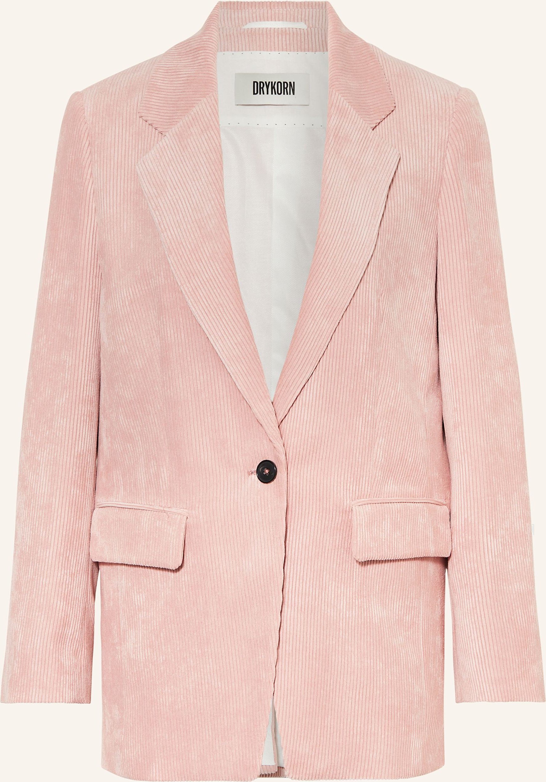 Thumbnail - Drykorn Longblazer Glendale Aus Cord rosa