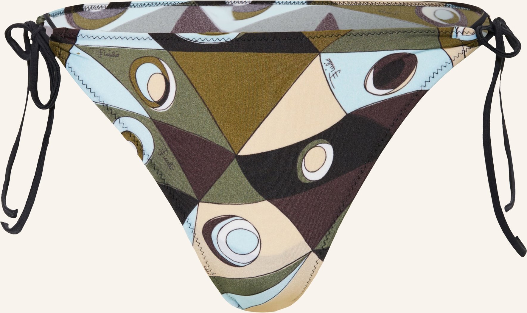 Pucci Triangel-Bikini-Hose gruen