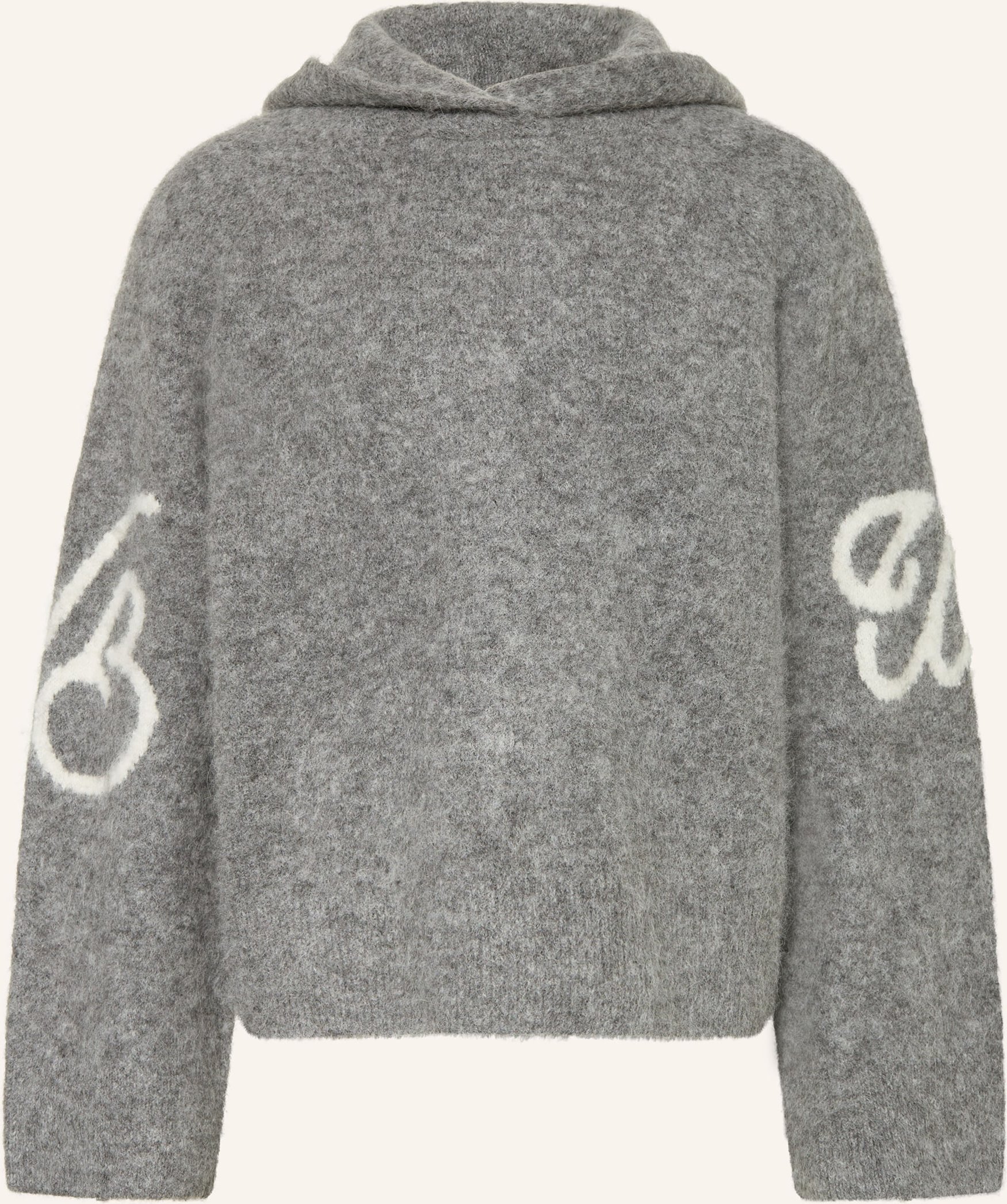 Wrstbhvr Strick-Hoodie Mixam grau