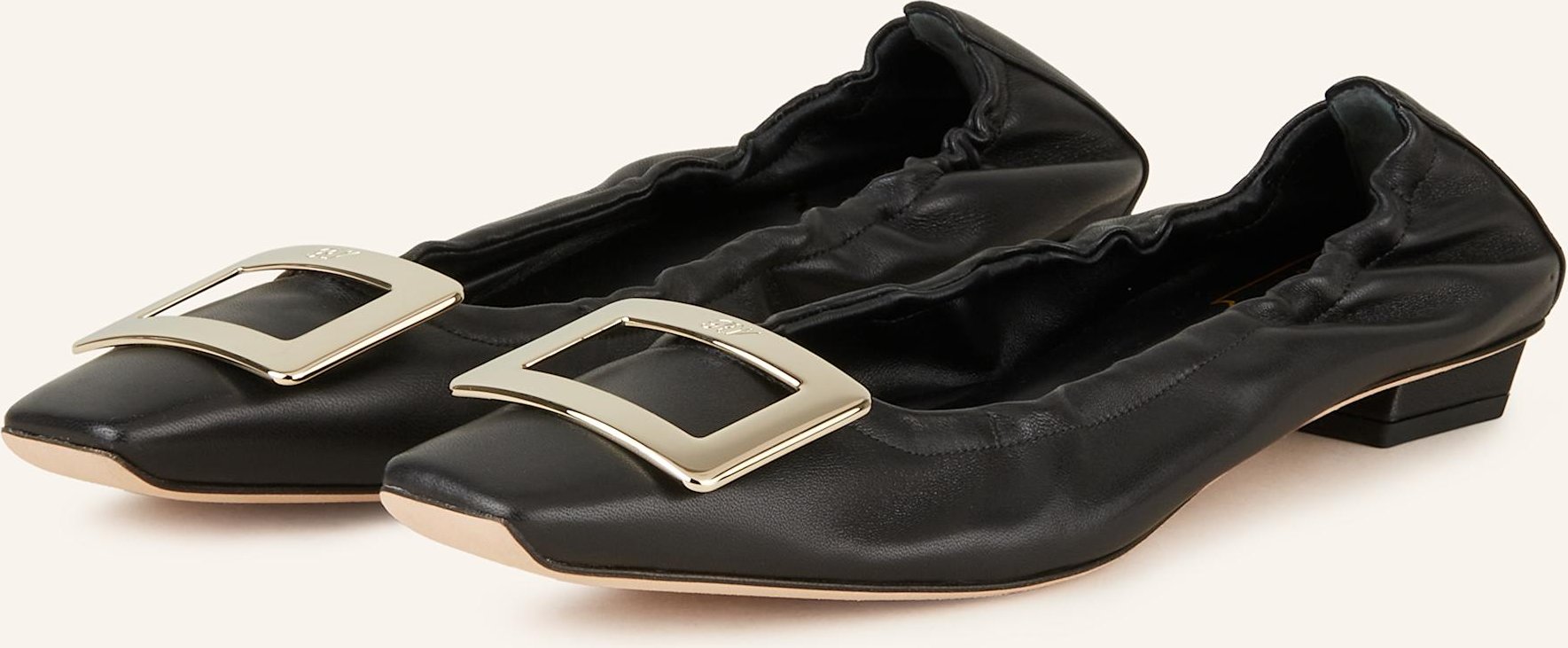 Roger Vivier Ballerinas Belle Vivier schwarz
