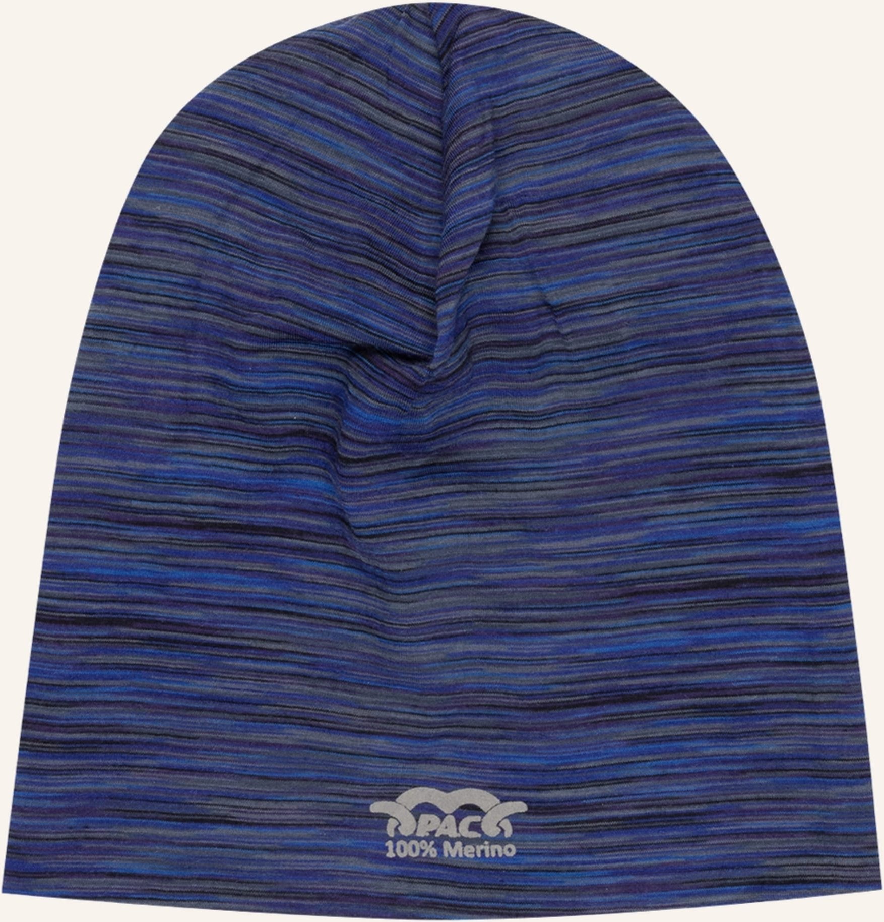 P.A.C. Multifunktionsmütze Aus Merinowolle blau