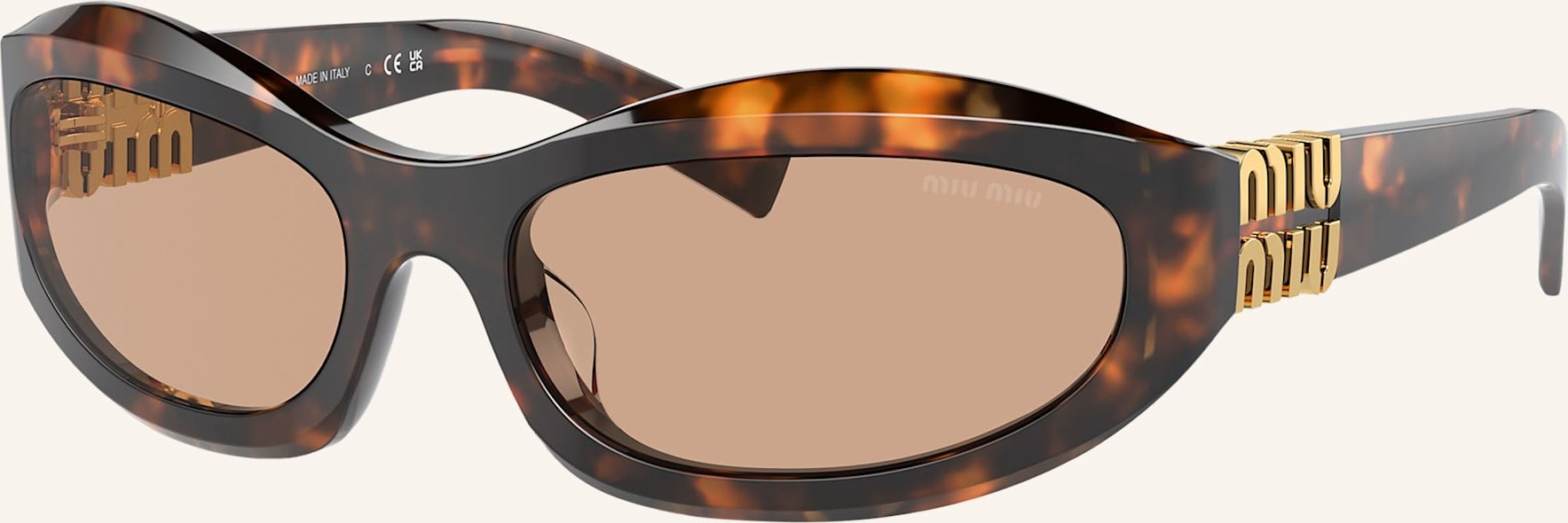 Miu Miu Sonnenbrille mu14zs braun