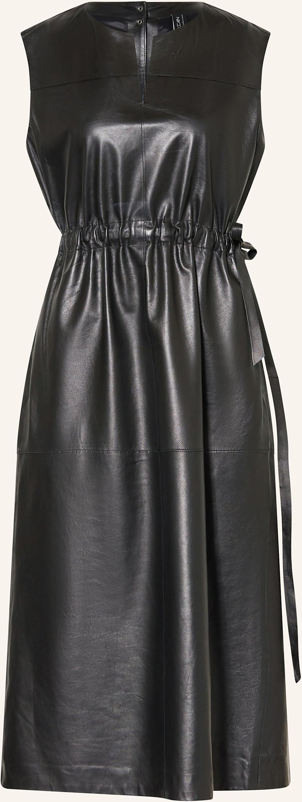 Marc Cain Lederkleid schwarz