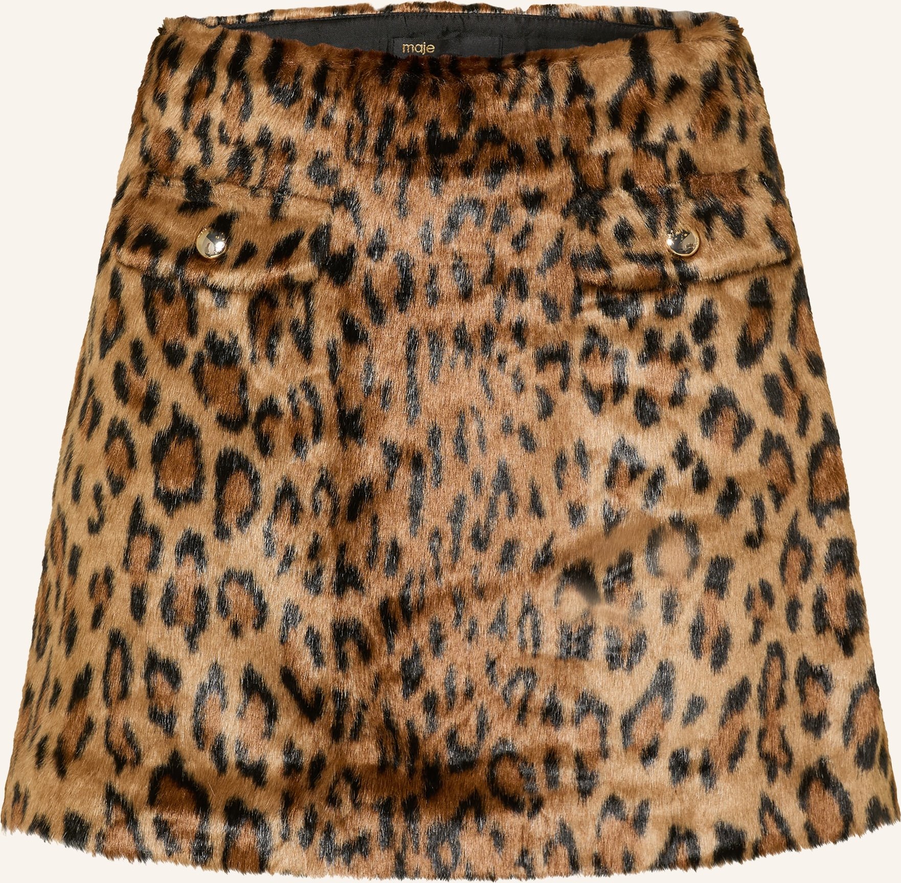 Maje Kunstfell-Rock beige