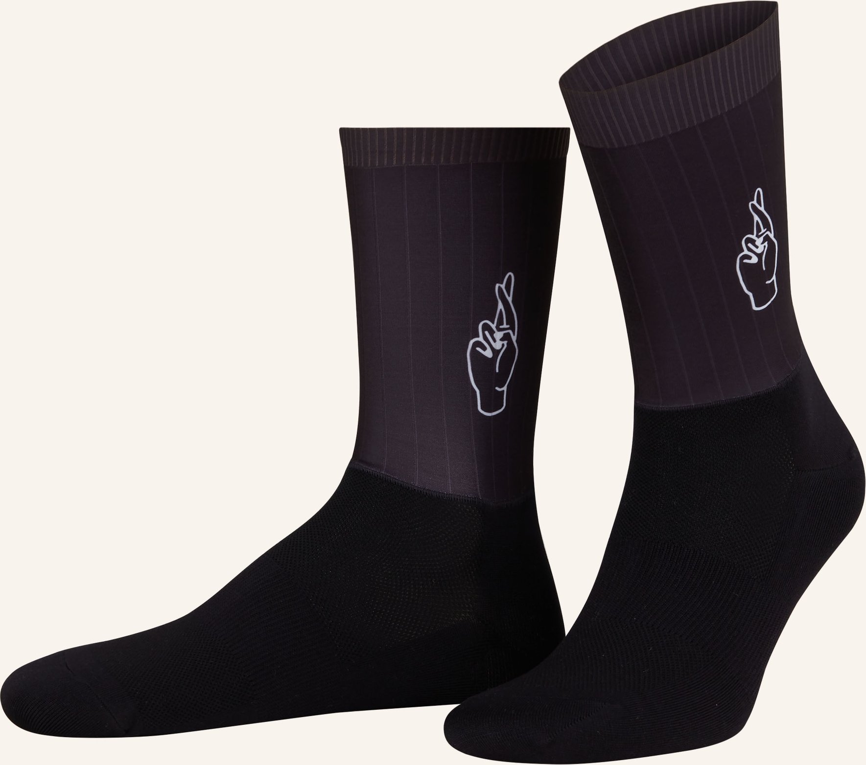 Thumbnail - Fingerscrossed Radsocken Aero schwarz