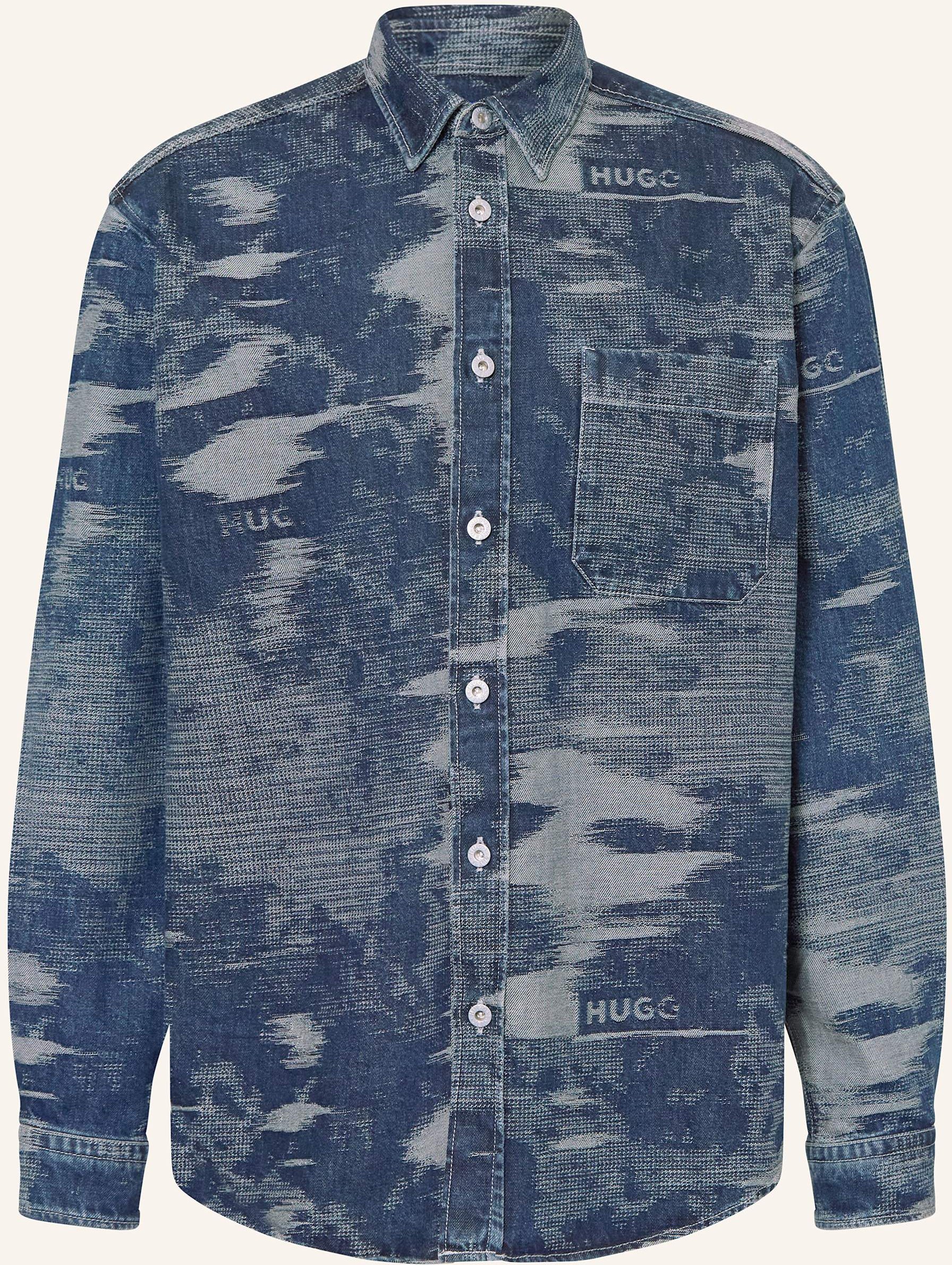 Thumbnail - Hugo Jeanshemd Ebalto Comfort Fit blau