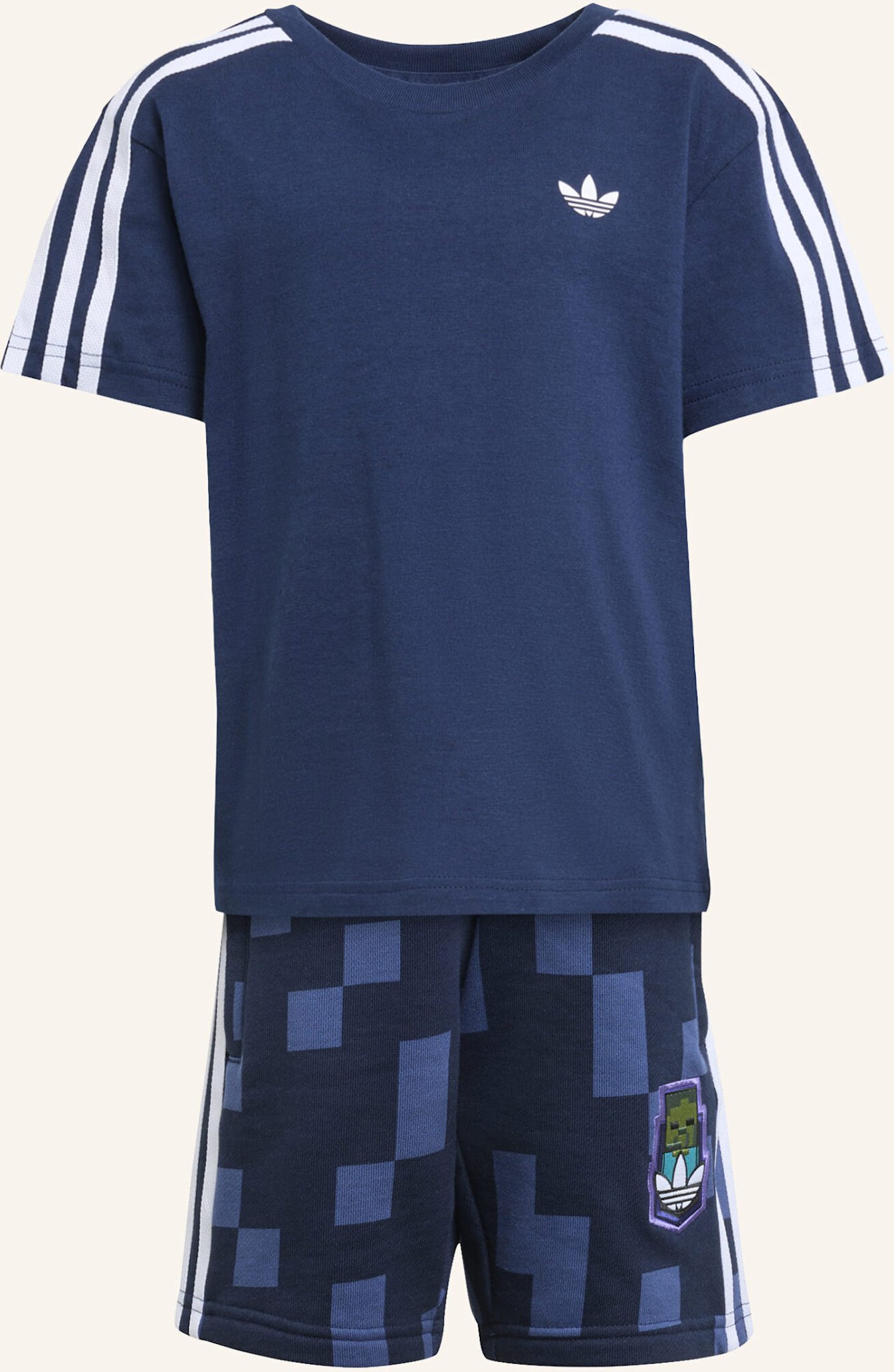 Adidas Originals Adidas Originals X Minecraft Short T-Shirt Set Für Kinder blau