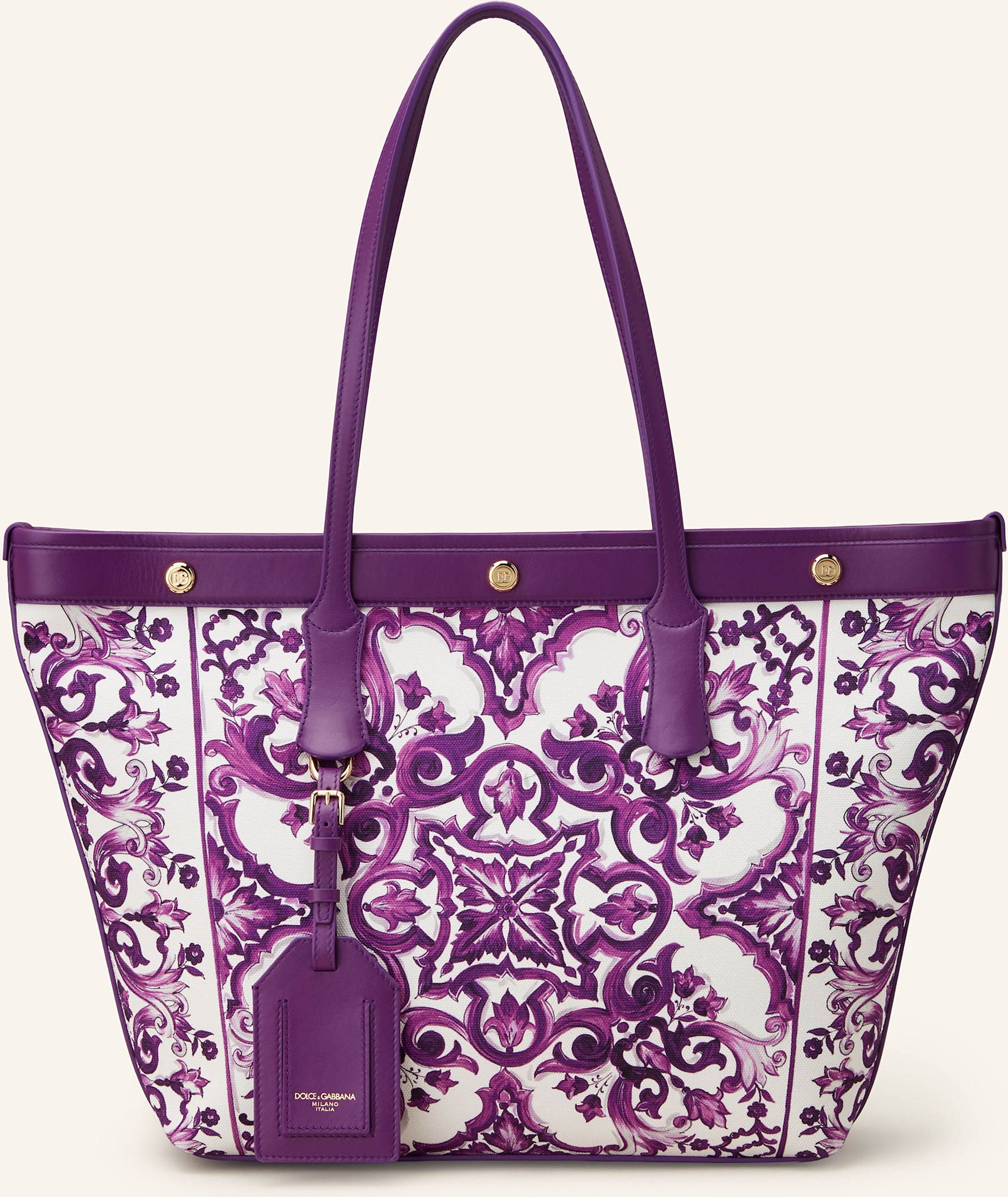 Thumbnail - Dolce & Gabbana Shopper Atene Mit Pouch lila
