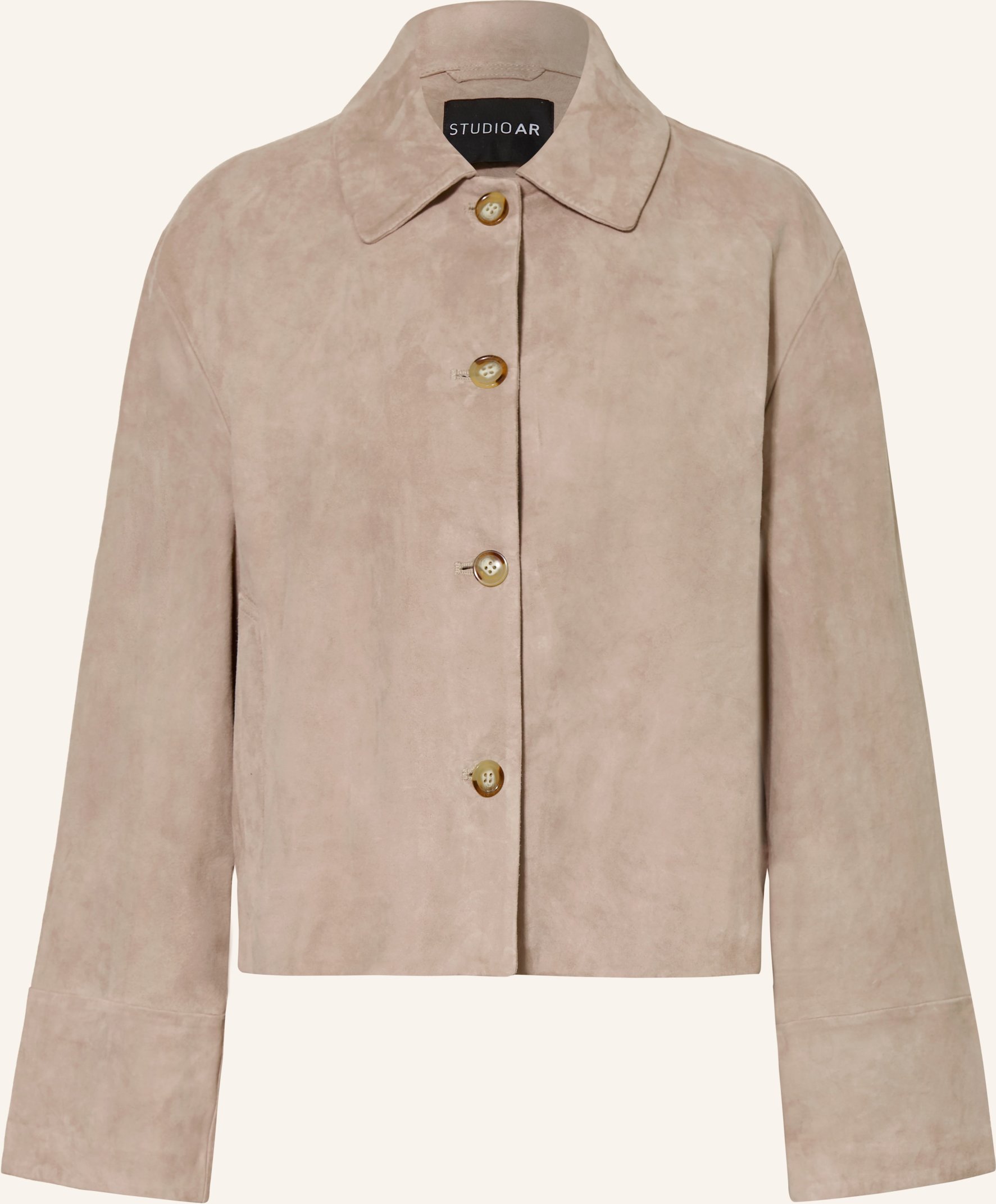 Studio Ar Lederjacke Elaine grau