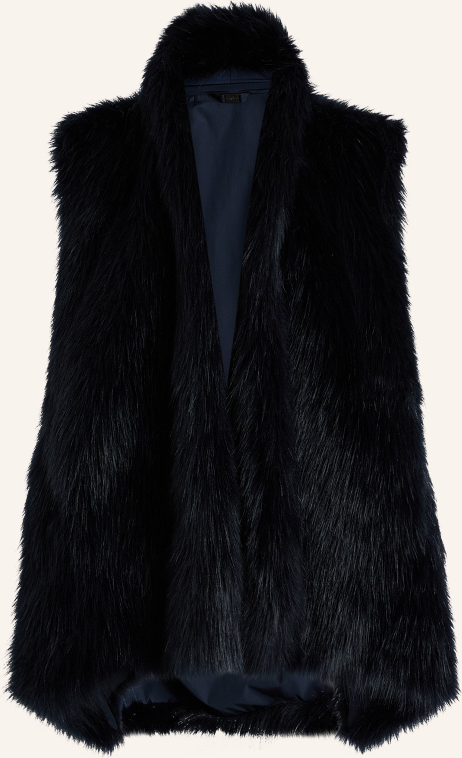 High Wendeweste Tron Aus Kunstfell blau