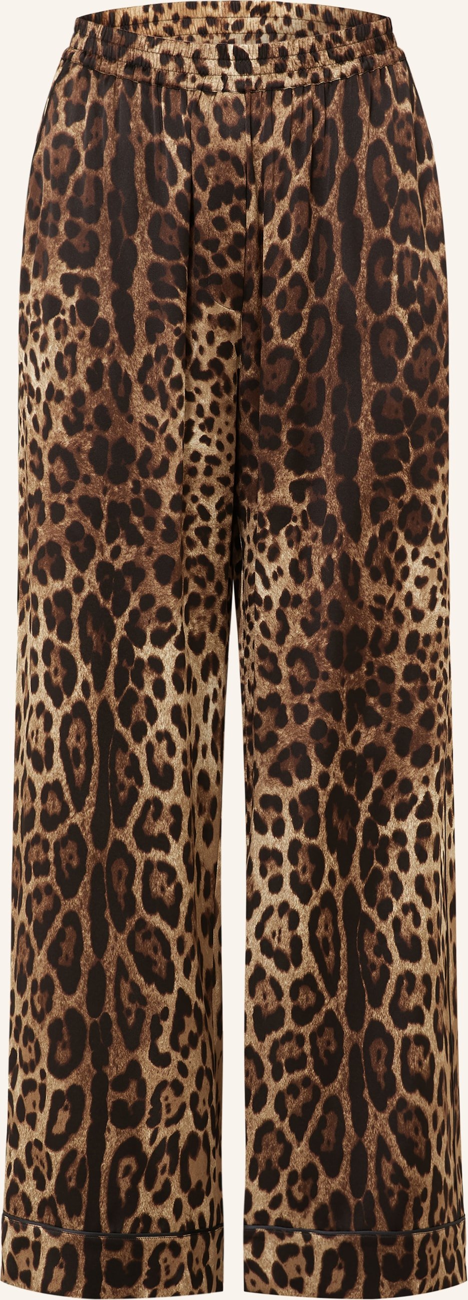 Dolce & Gabbana Seidenhose braun