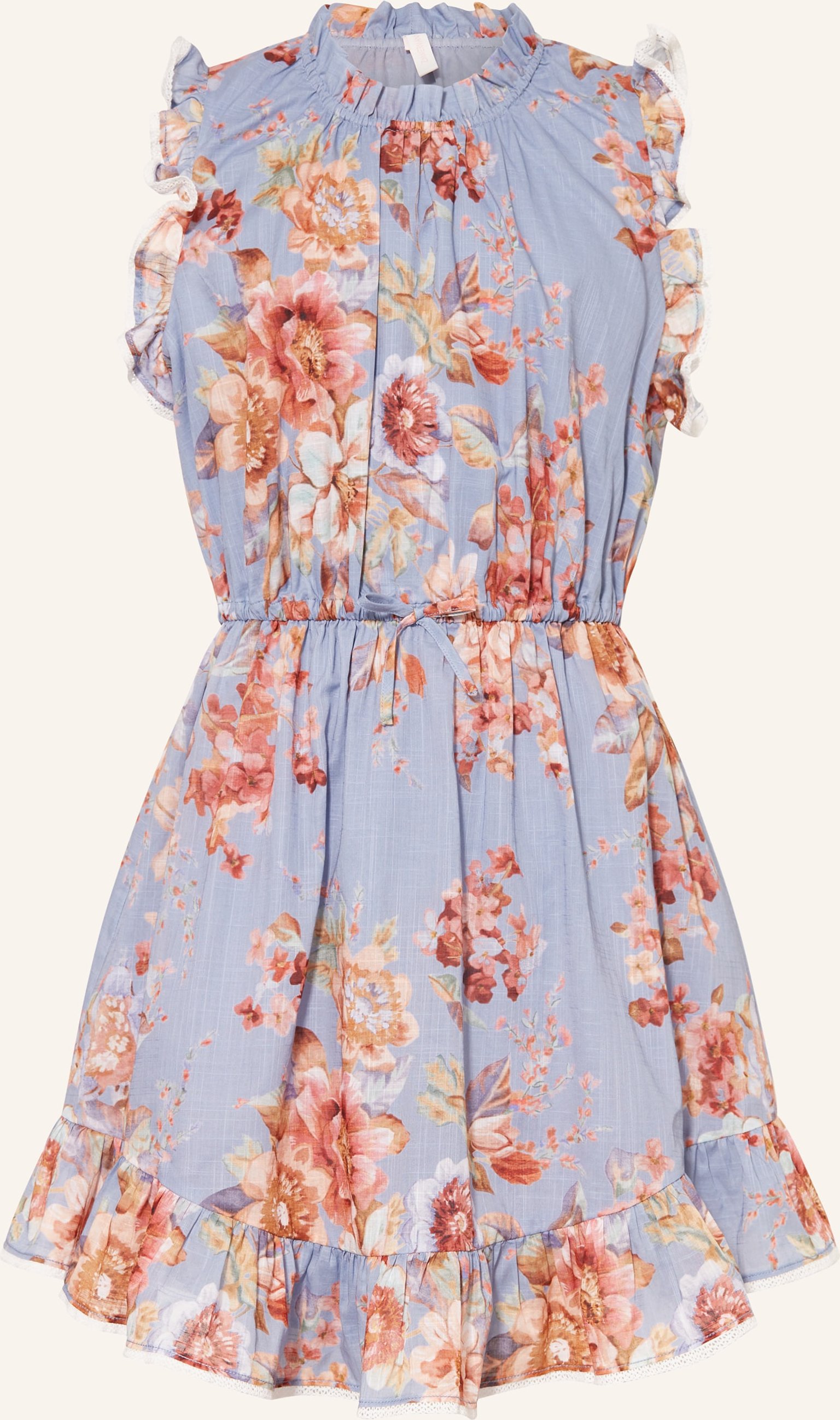 Zimmermann Kleid Mit Rüschen blau