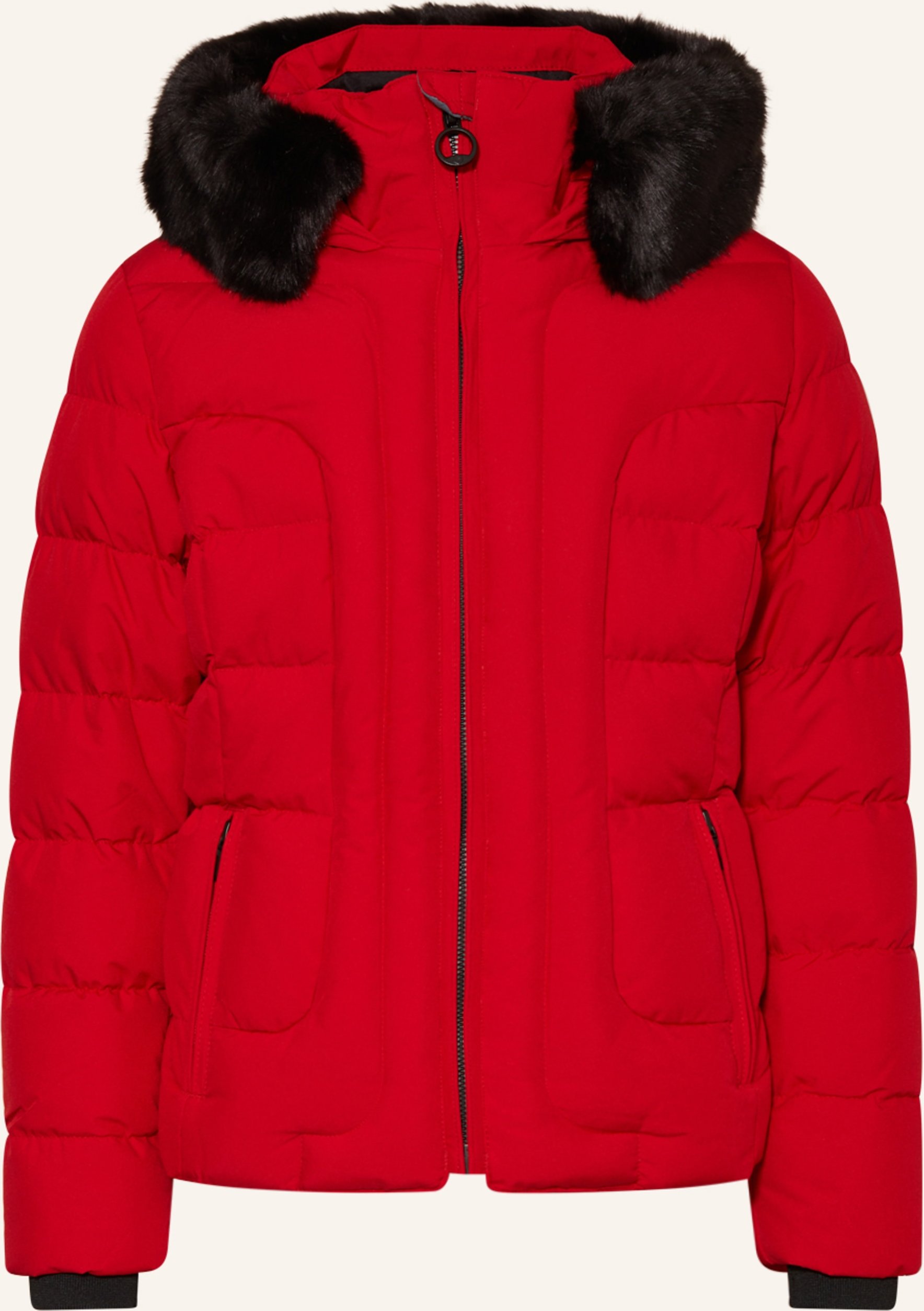 Thumbnail - Wellensteyn Steppjacke Belvitesse Mit Kunstpelz rot