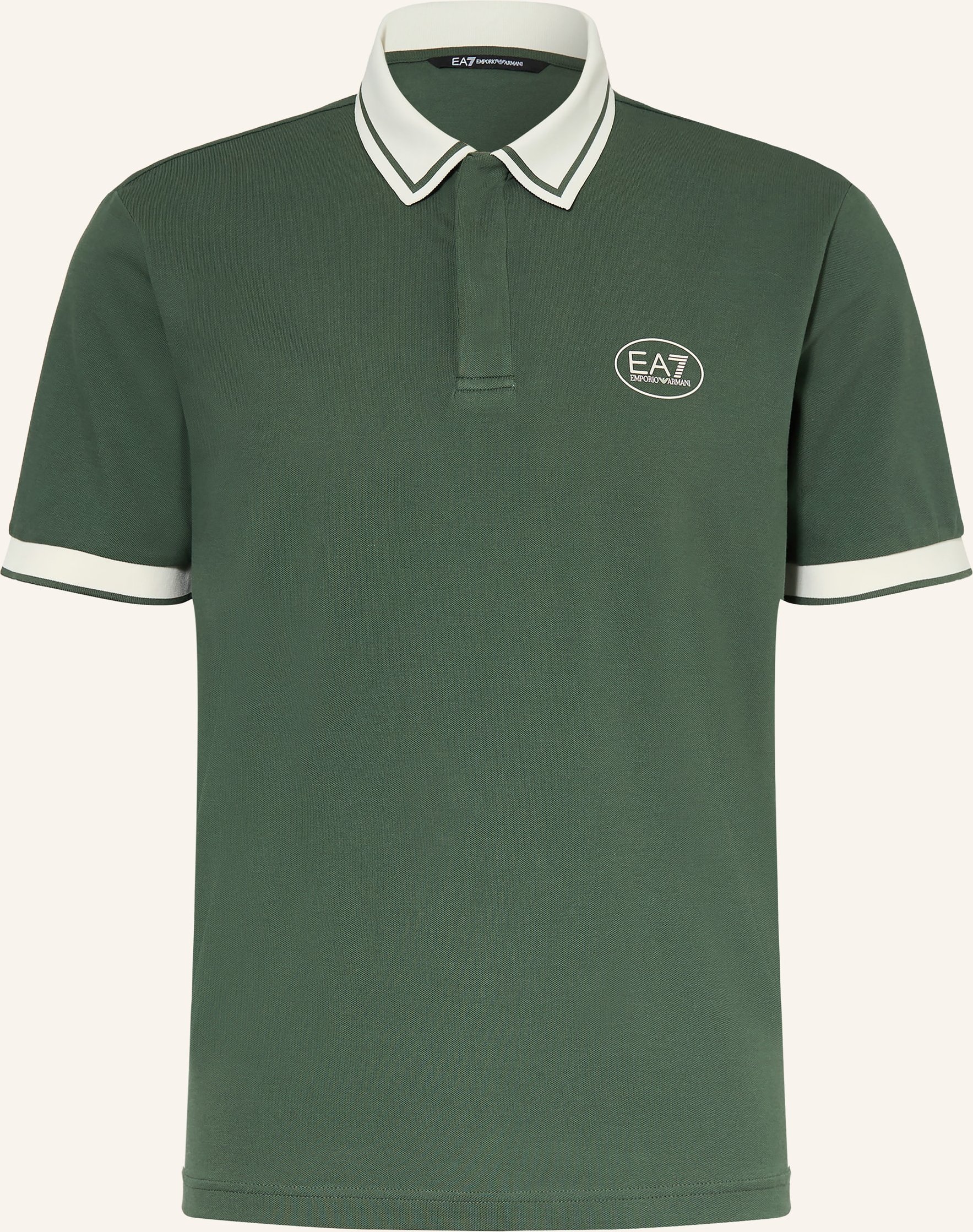 ea7 Emporio Armani Piqué-Poloshirt Regular Fit gruen