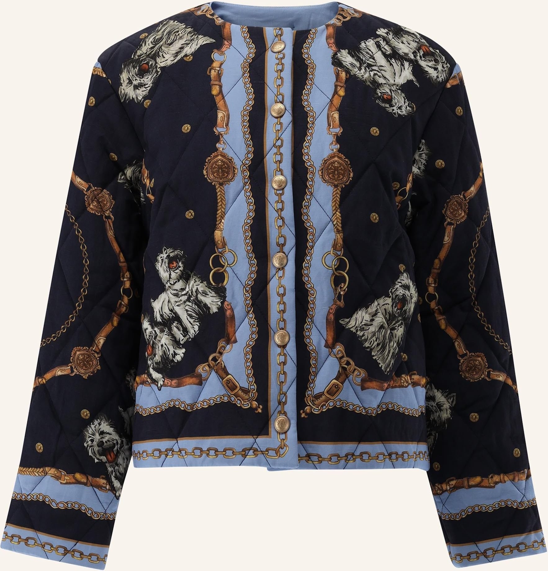 Van Laack Mantel Modern Fit blau