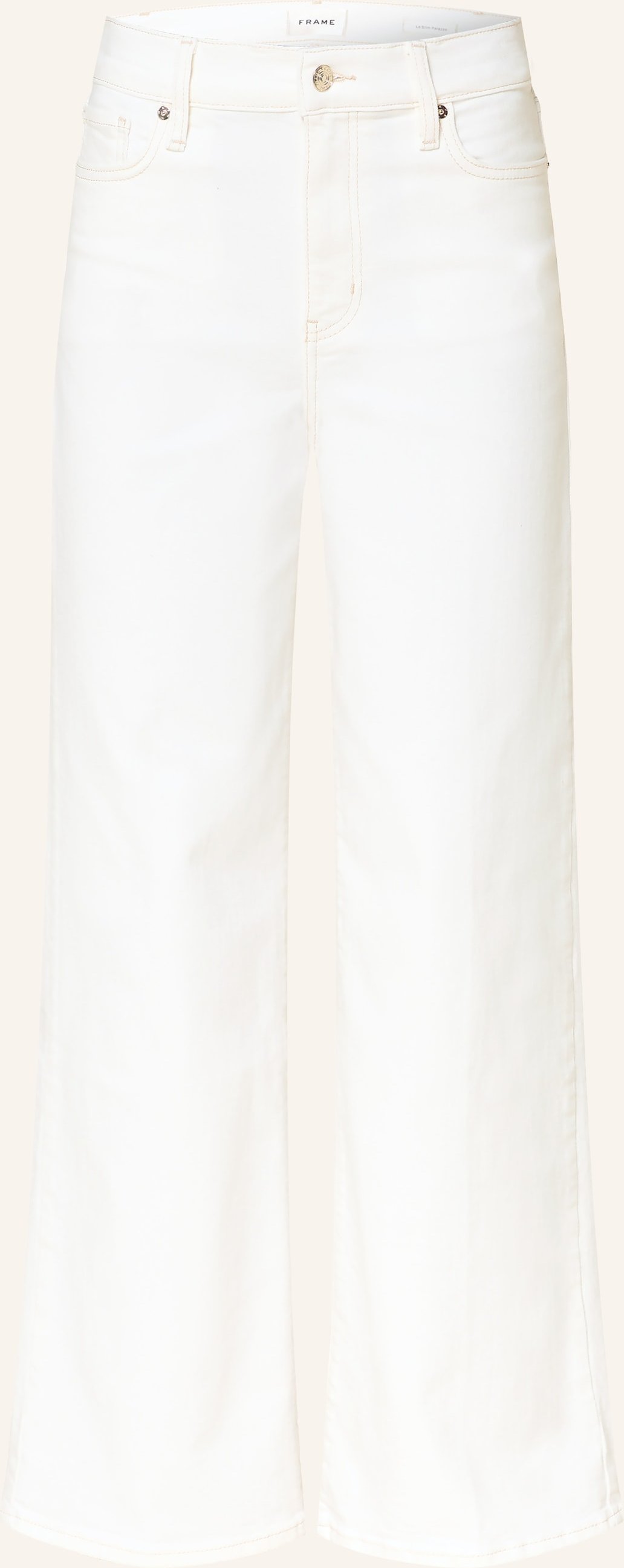 Frame Straight Jeans Le Slim Palazzo weiss