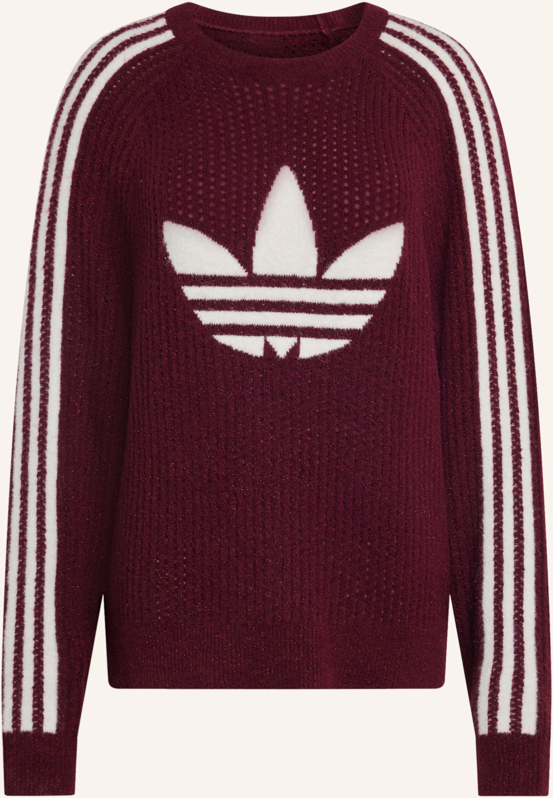 Adidas Originals Pullover Mit Glitzergarn rot
