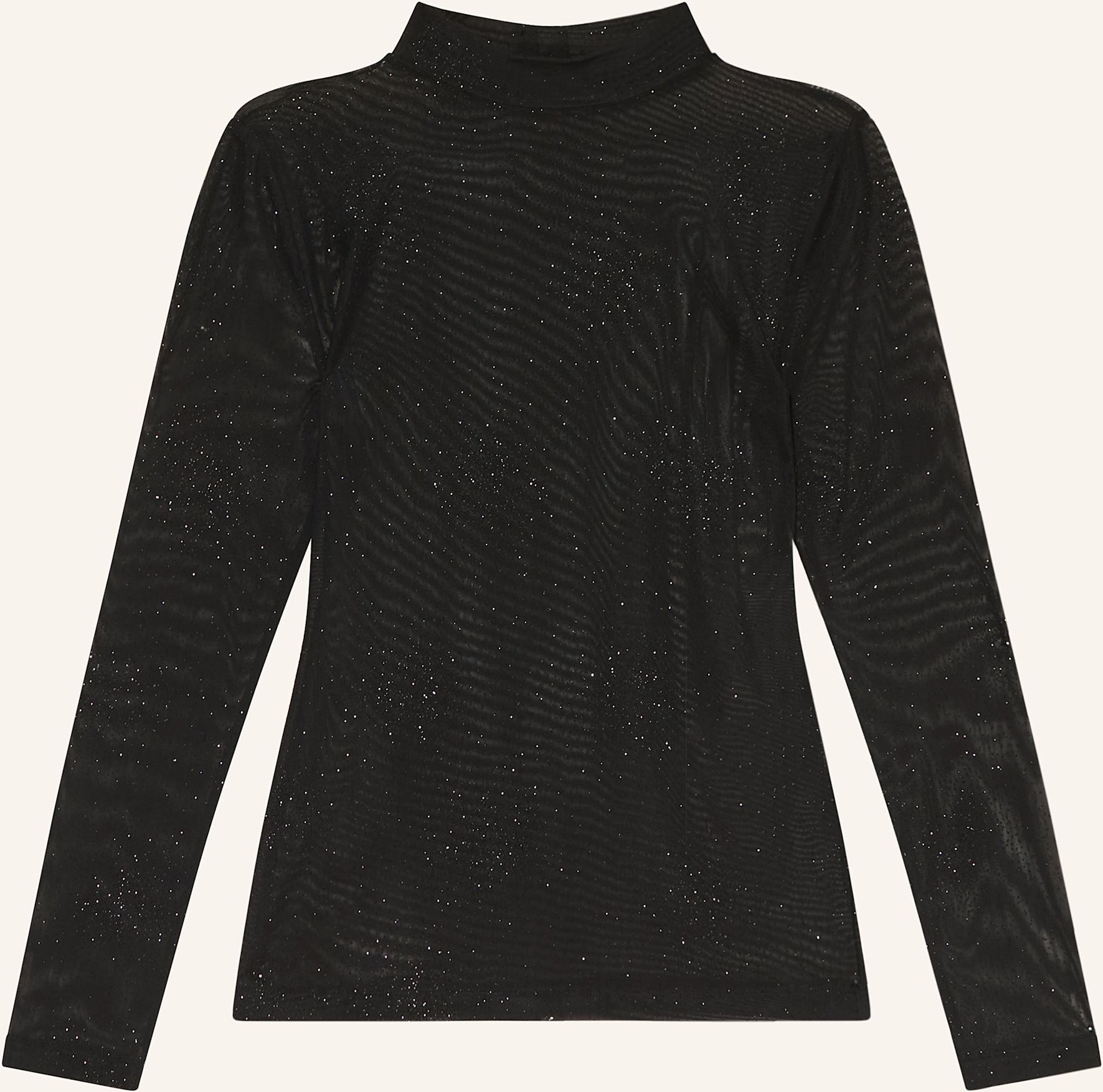 Rich & Royal Longsleeve Aus Mesh schwarz