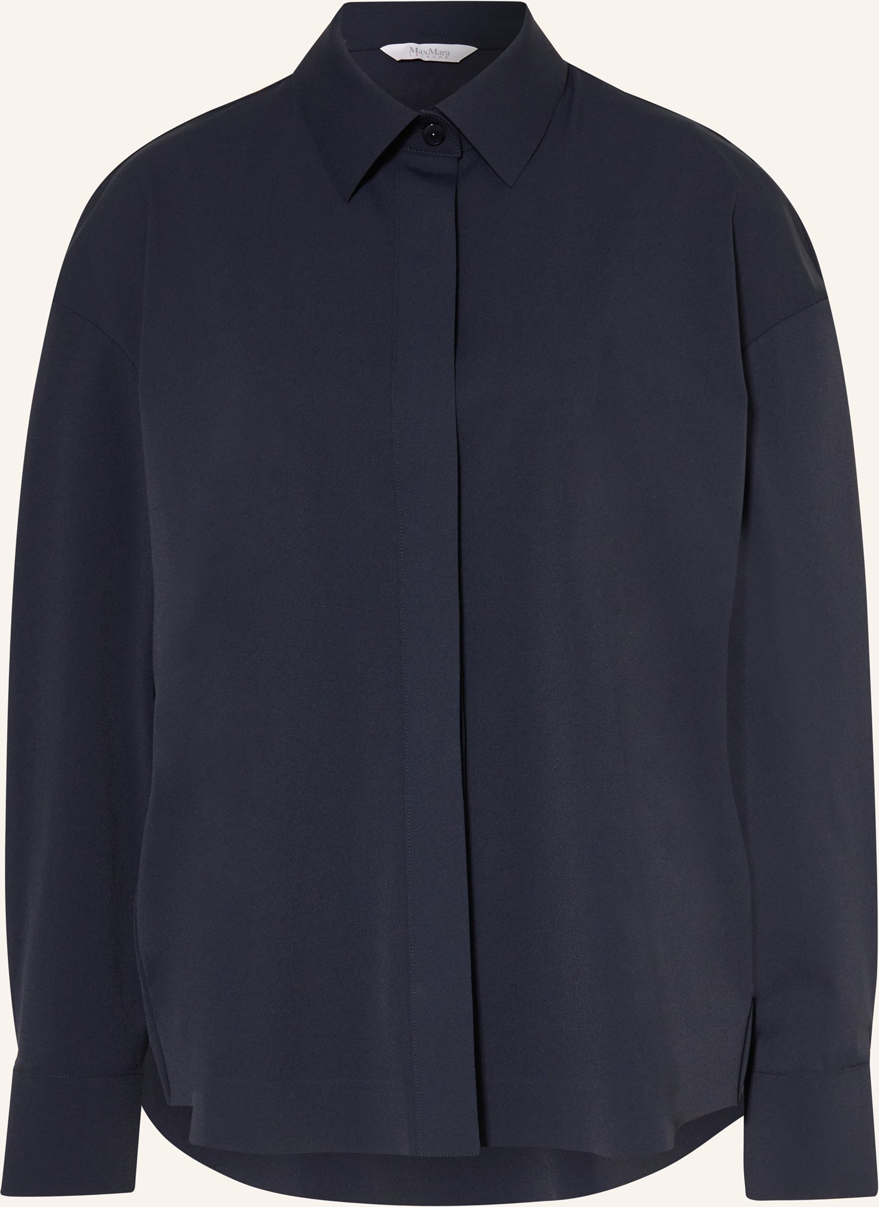 Mm Hemdbluse Urbano Aus Jersey blau