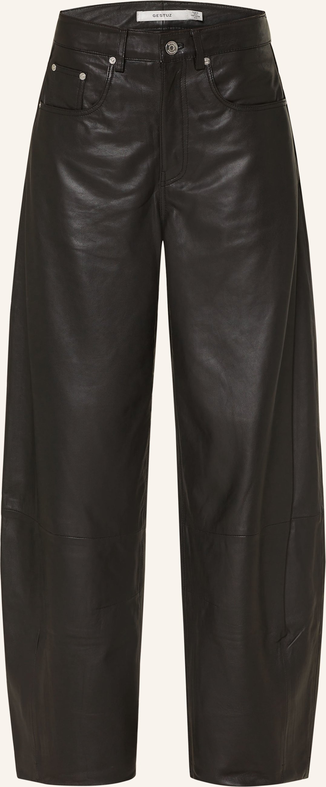 Gestuz Lederhose Gzrio schwarz