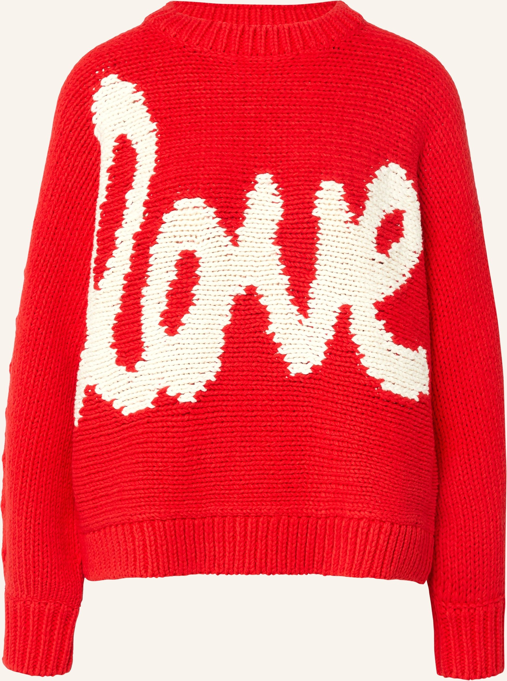 Oversize-Strickpullover mit Artwork