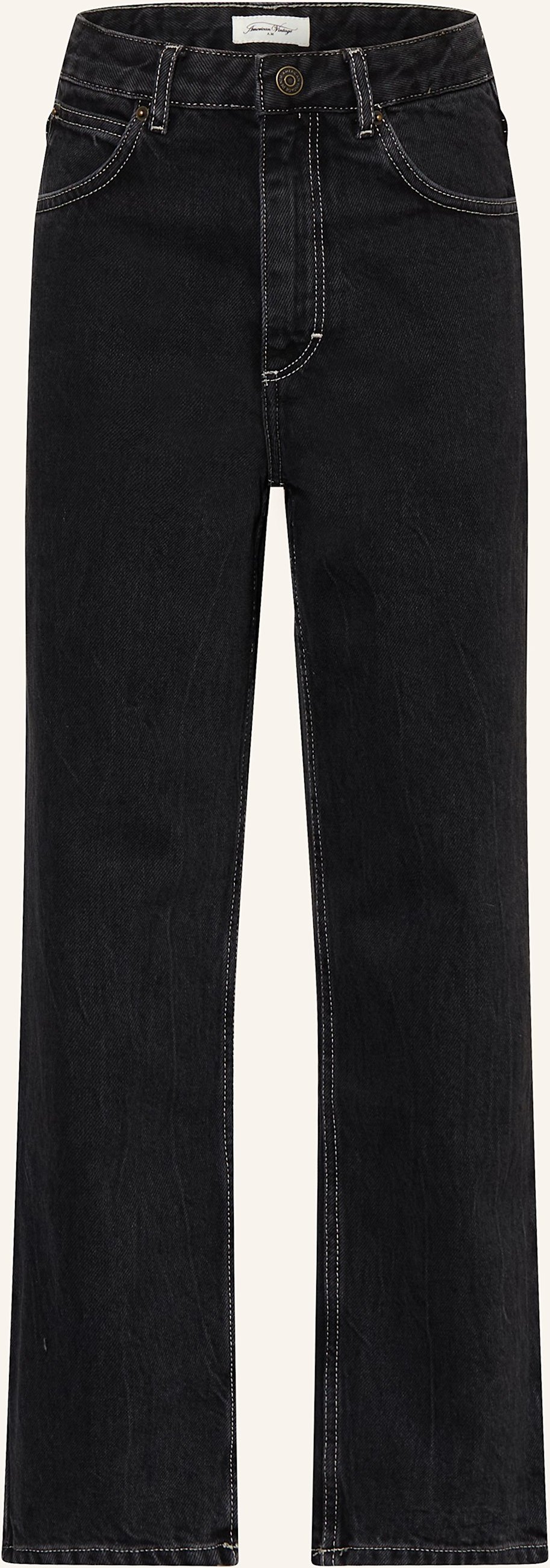American Vintage Straight Leg Jeans schwarz