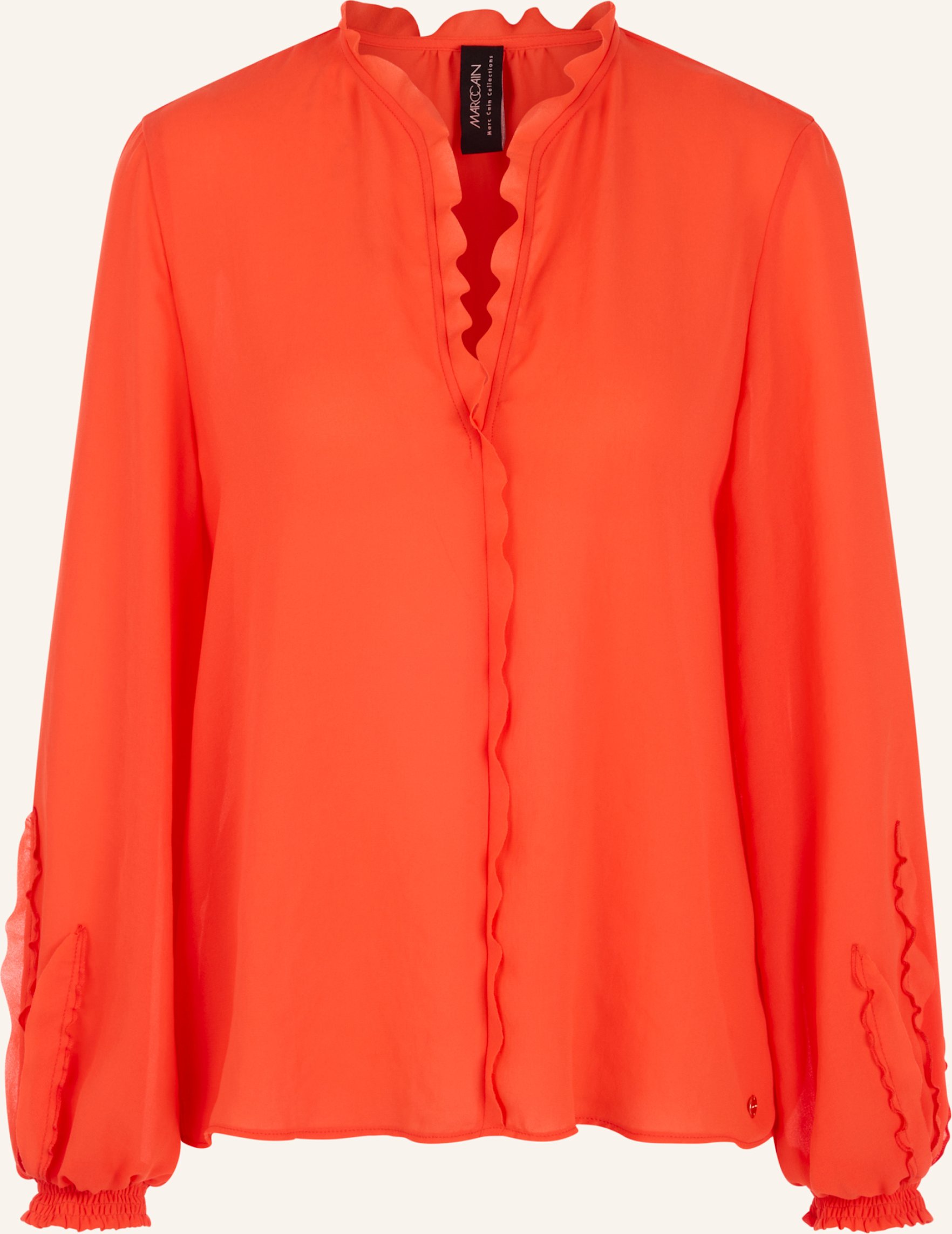 Marc Cain Blusenshirt Mit Rüschen rot