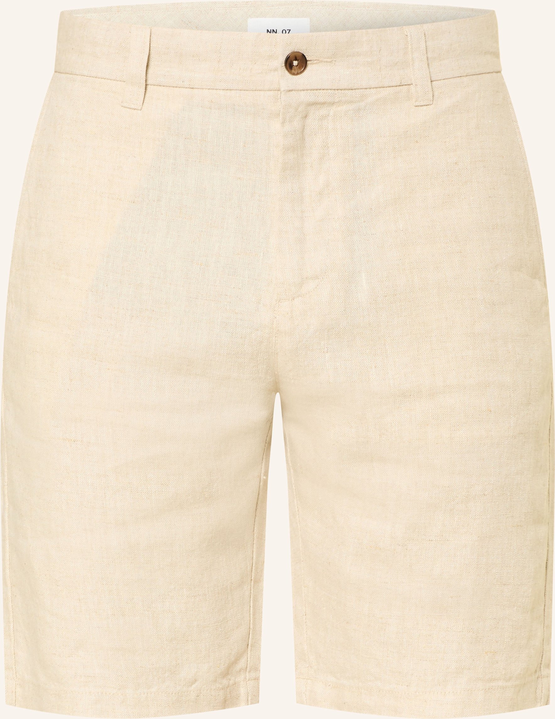 Nn.07 Shorts Straight Fit Aus Leinen beige