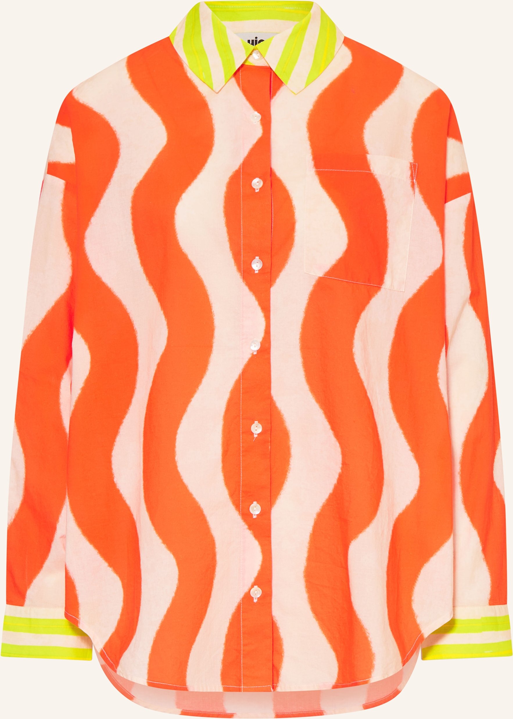 Yippie Hippie Oversized-Hemdbluse orange