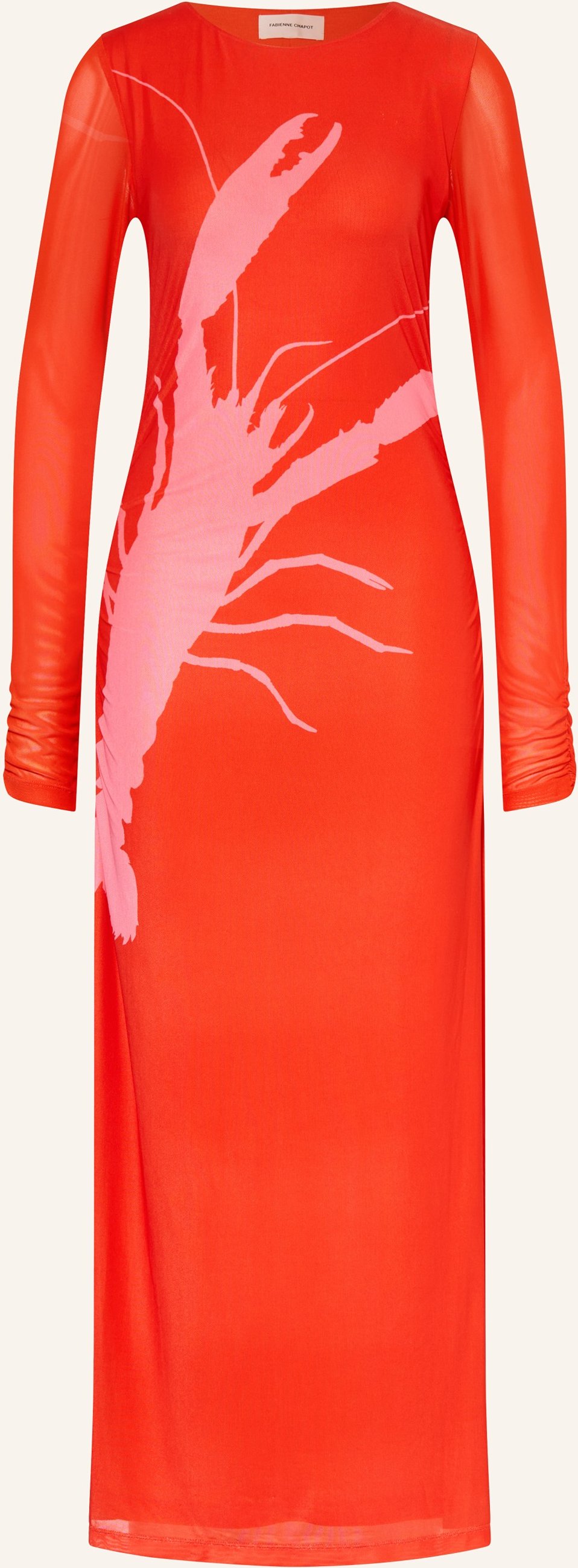 Fabienne Chapot Mesh-Kleid Sionara rot