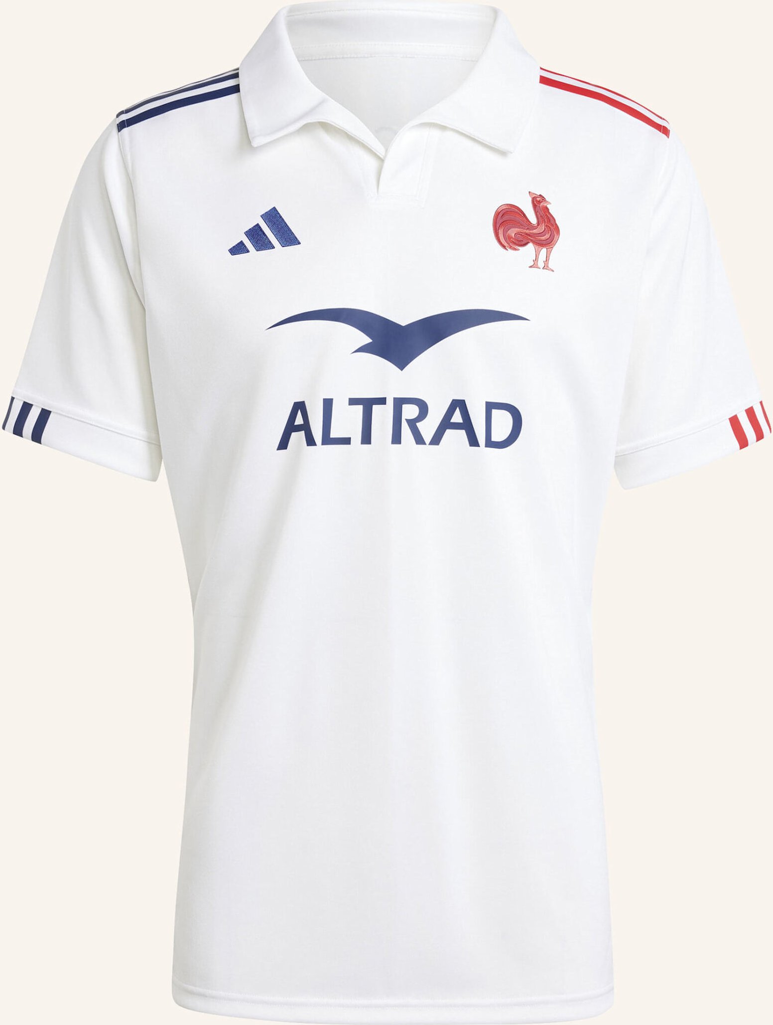 Thumbnail - Adidas Frankreich Rugby Auswärtstrikot weiss