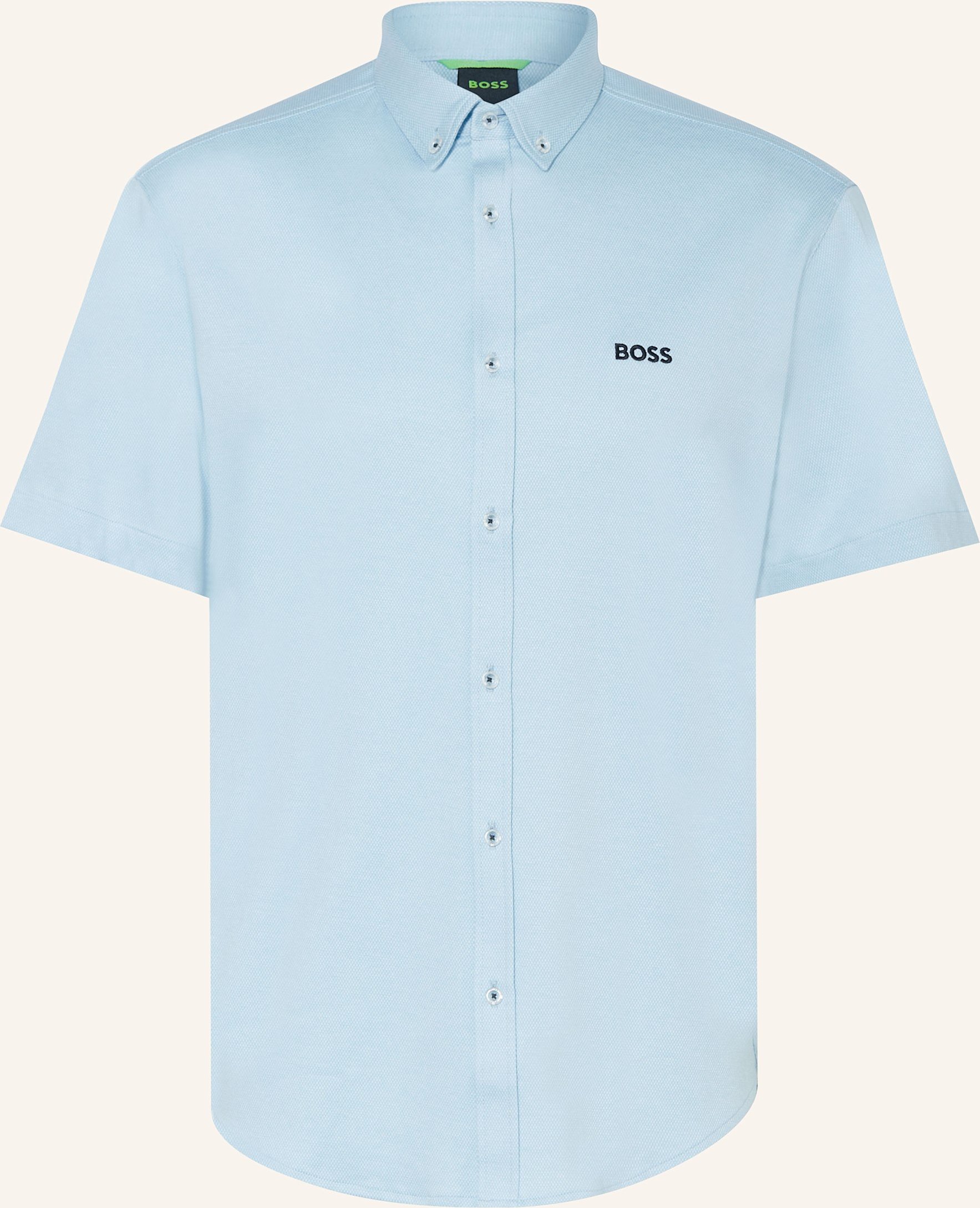 Boss Kurzarm-Hemd Motion Regular Fit Aus Jersey blau