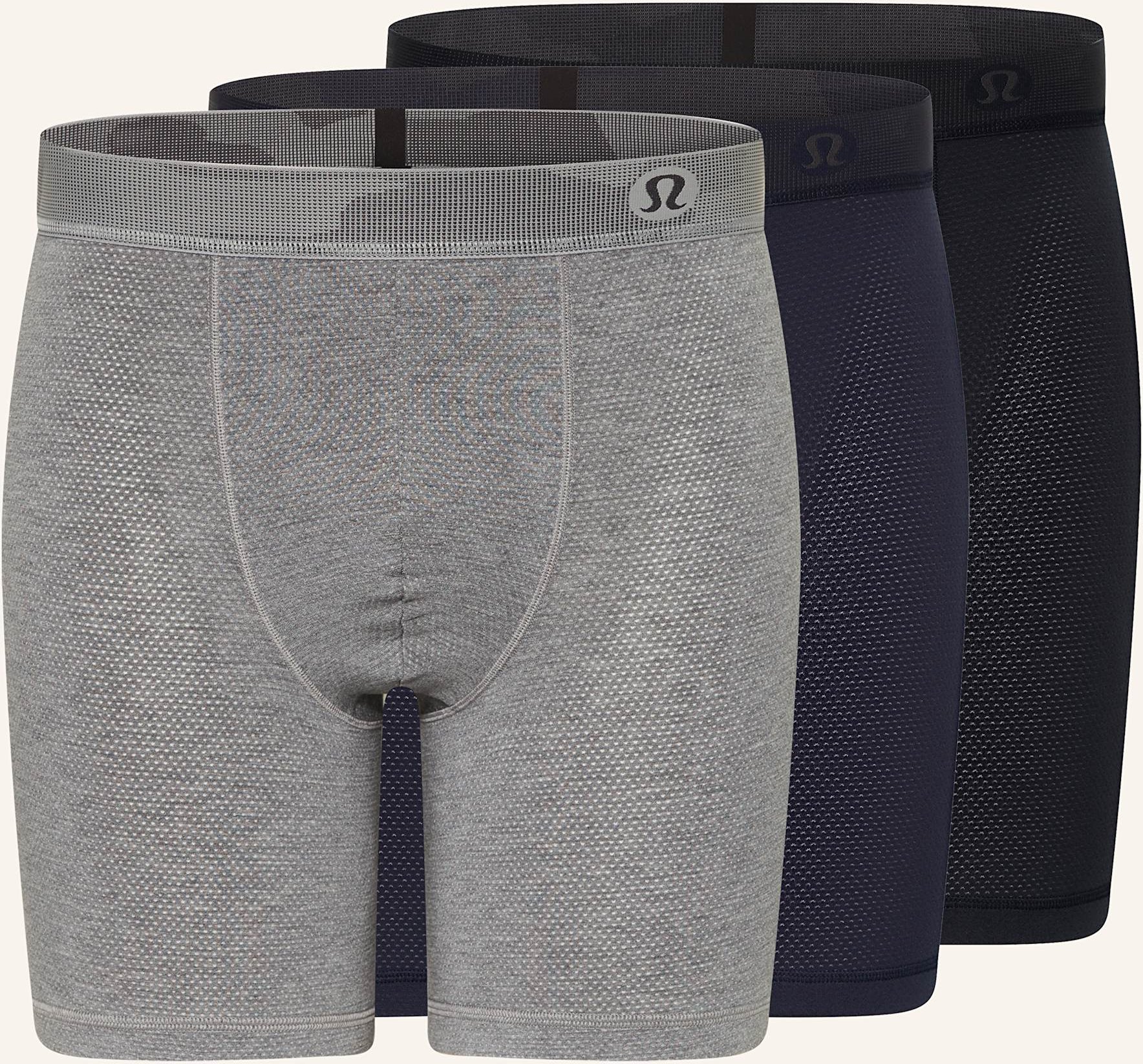 Lululemon 3er-Pack Boxershorts Aim schwarz