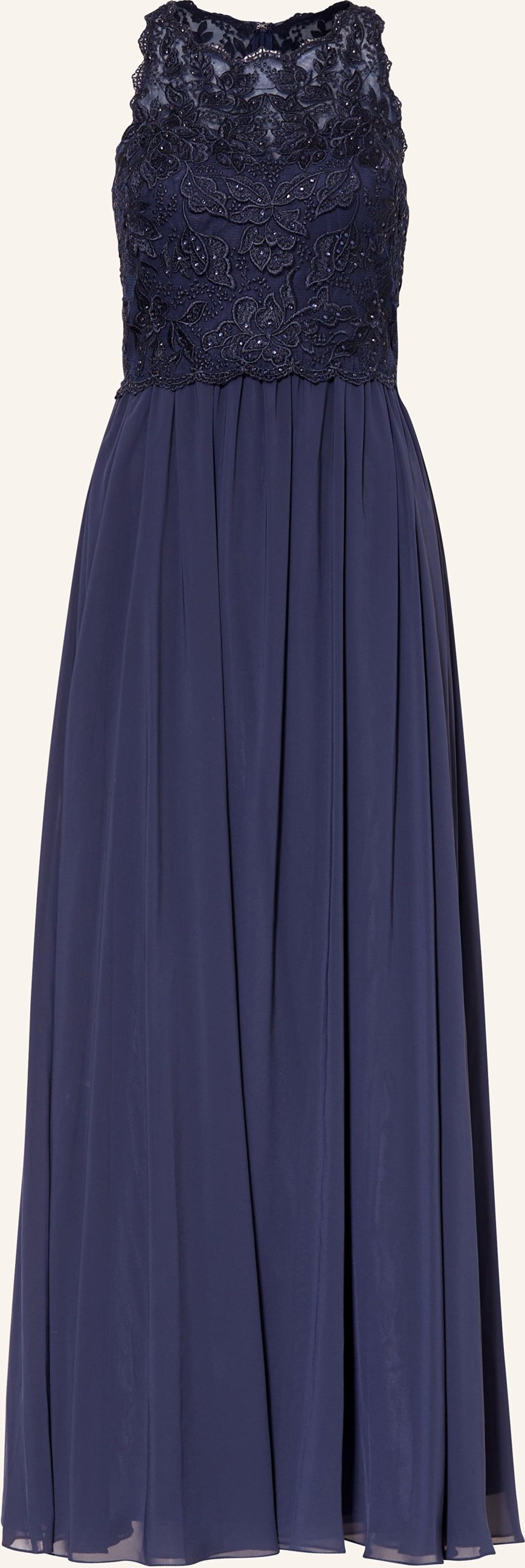 Hey Kyla Abendkleid Mit Spitze Und Schmucksteinen blau