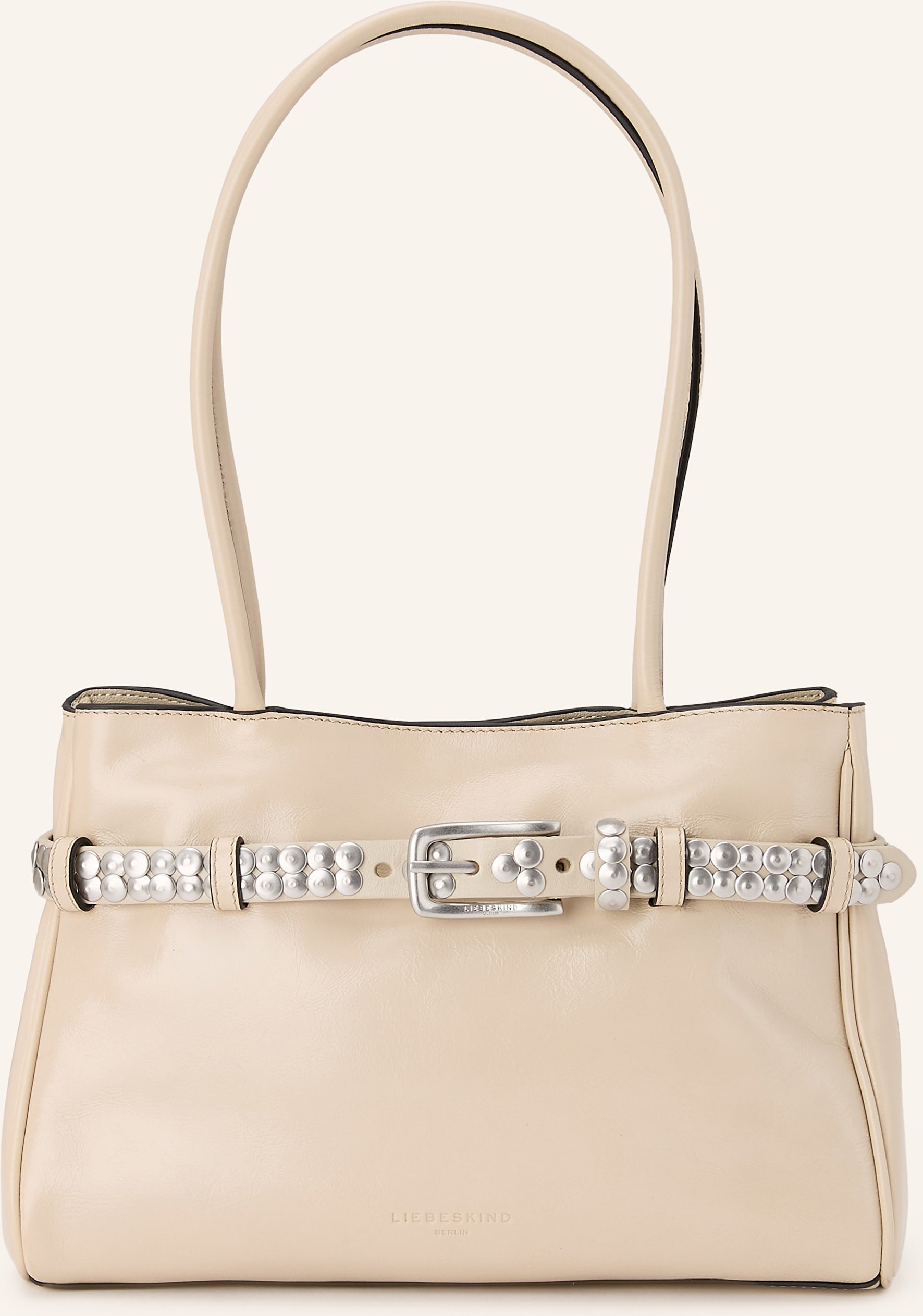 Liebeskind Schultertasche Nori Mit Nieten weiss