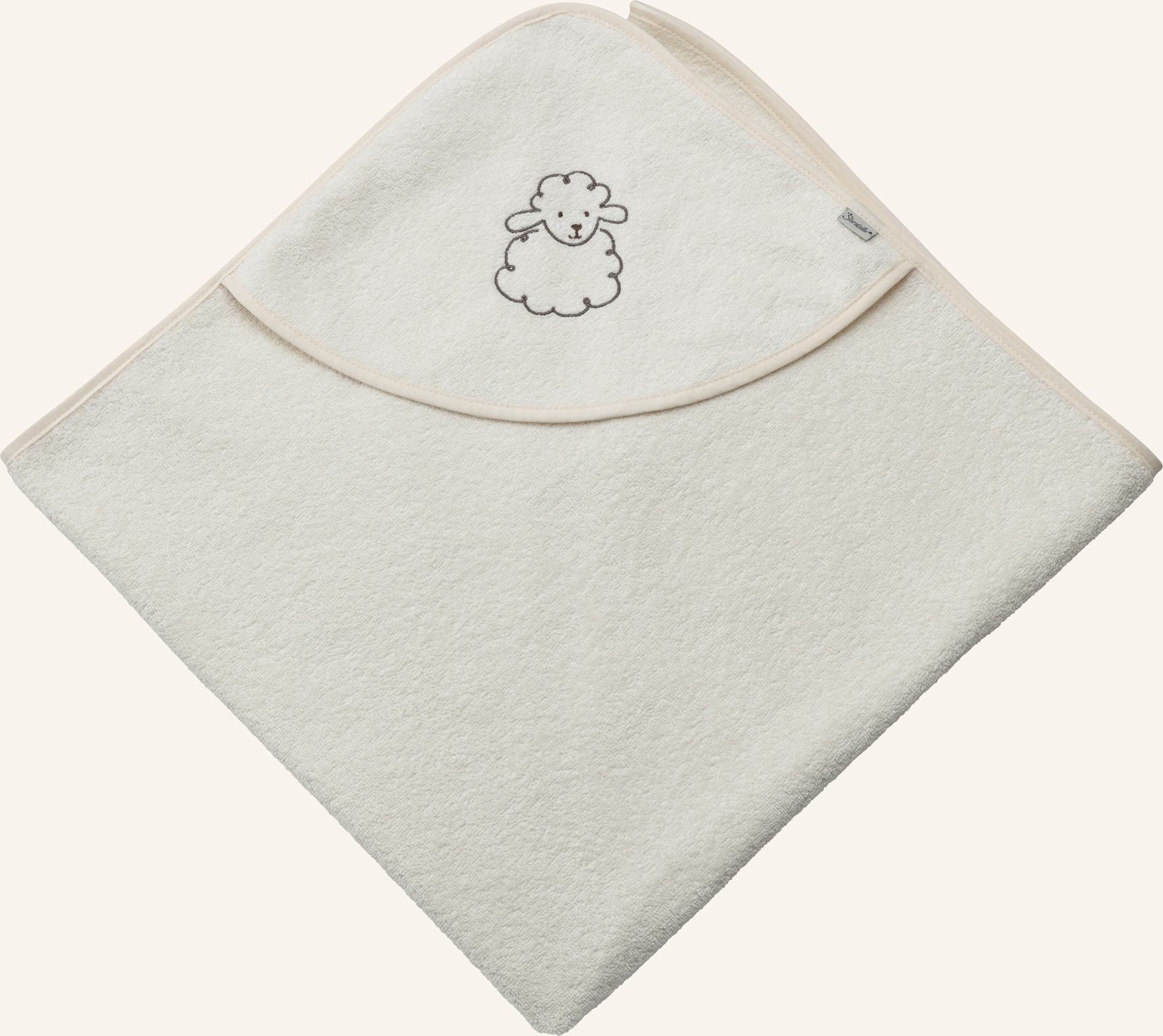 Sterntaler Kapuzenbadetuch 100X100 Flocke weiss